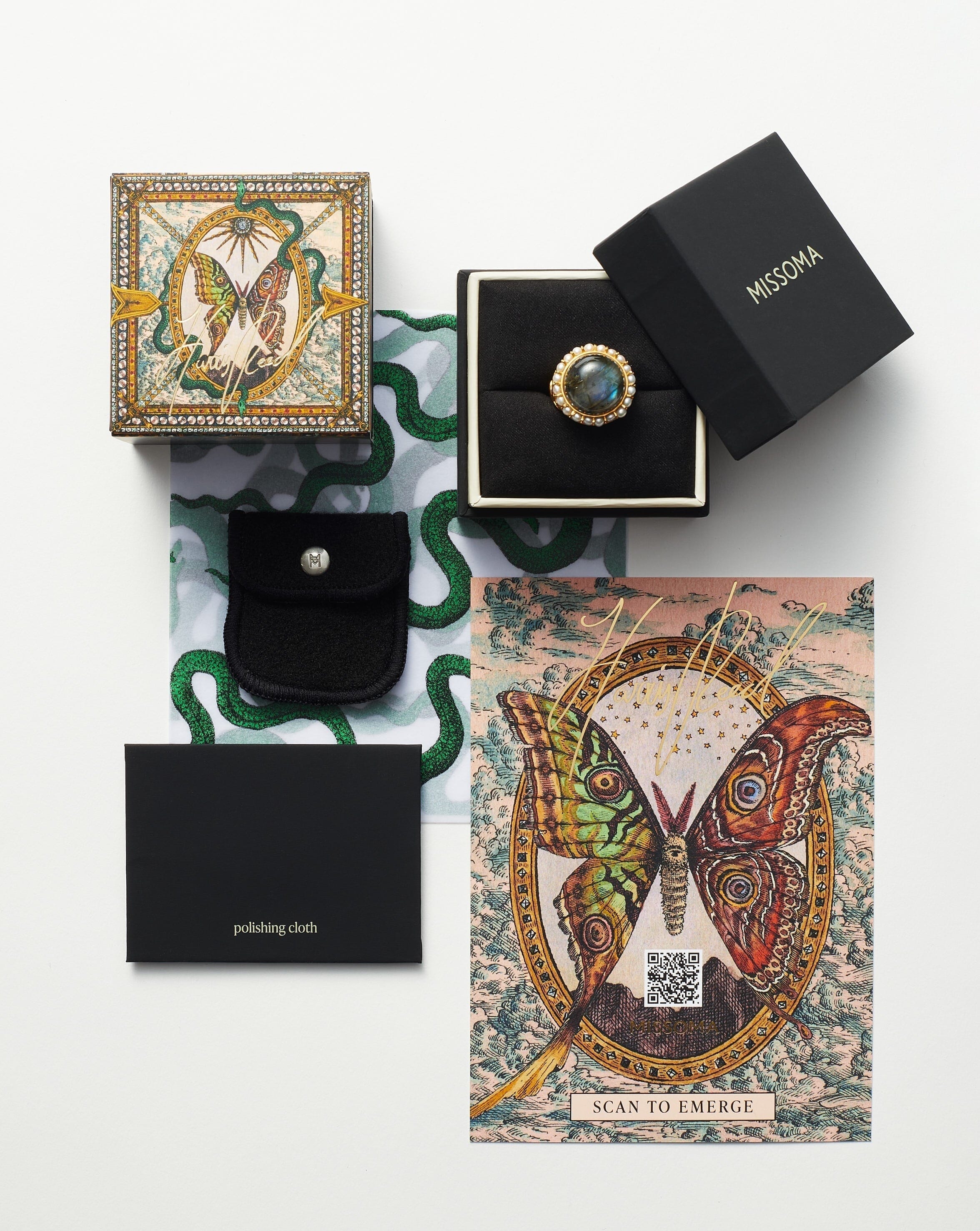 Harris Reed Janus Locket Signet Ring - 18k Gold Plated Black Cubic Zirconia Jewelry for Women | Elegant Statement Piece for Parties, Weddings & Special Occasions