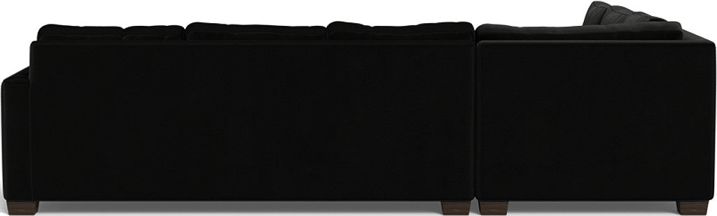 Track 121 Left Corner Sectional Sofa - Modern L-Shaped Couch for Living Room, Home Theater & Office - Comfortable Fabric Sectional with Chaise