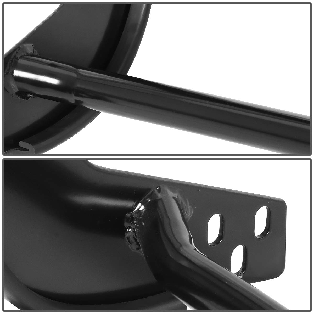 DNA Motoring GRILL-G-083-BK Black Powder-Coated Front Bumper Grille Guard | Compatible with 2016-2019 Toyota Tacoma | Off-Road Protection & Style Enhancement