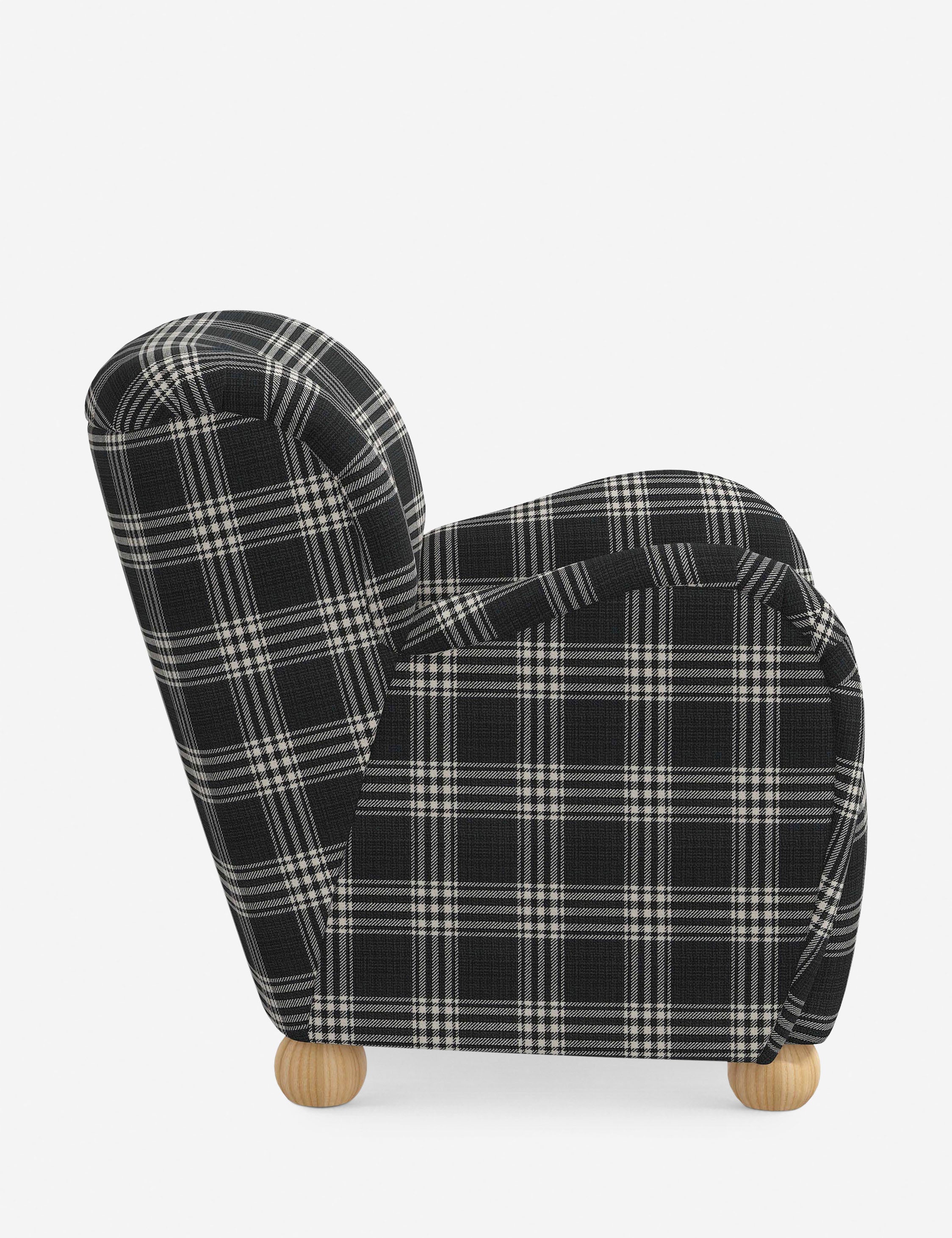 Baird Accent Chair - Modern Upholstered Lounge Chair for Living Room, Bedroom & Office - Stylish Comfortable Reading Chair with Solid Wood Legs - Perfect for Relaxing, Reading & Decorating