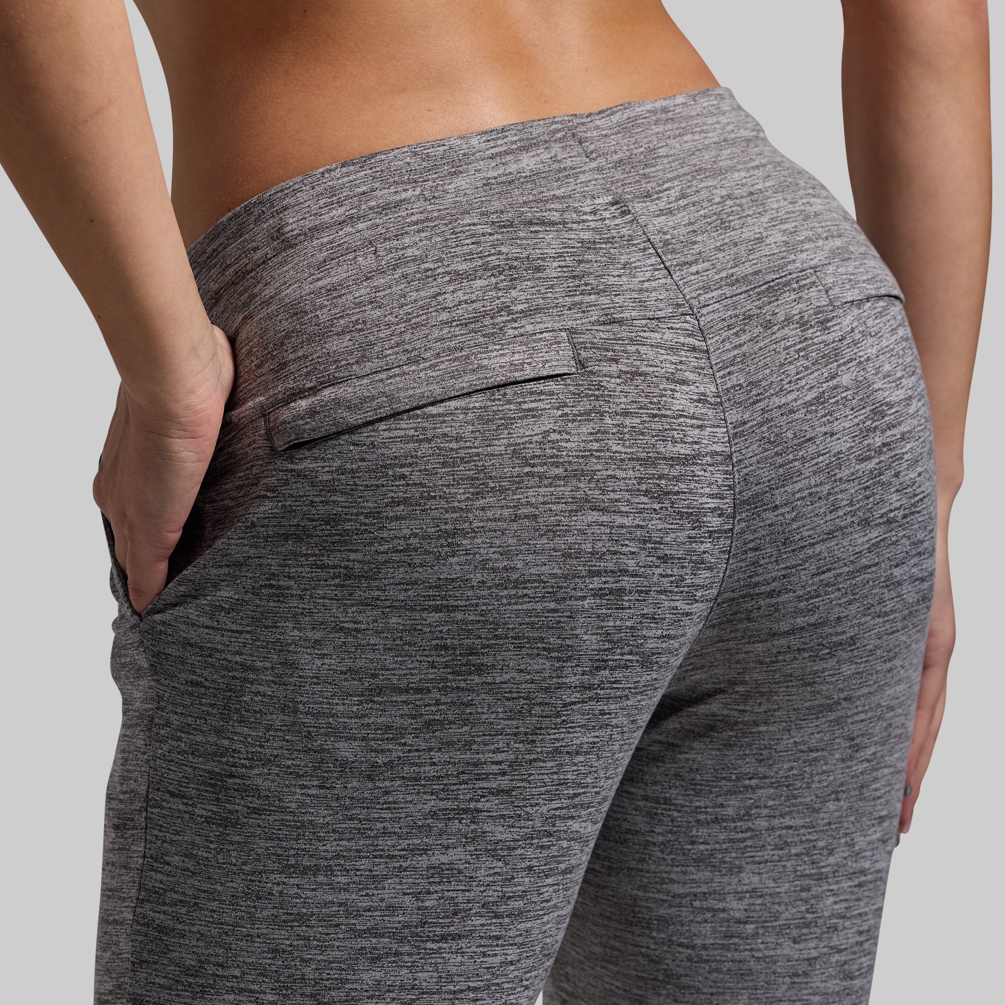 Women's Low Rise Athleisure Joggers - Comfortable Lounge Pants for Yoga, Running & Relaxation (Heather Grey) - Perfect for Casual Wear, Workouts & Home Comfort