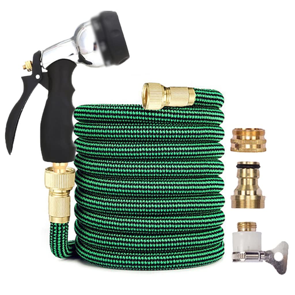 **KJHD High Pressure Garden Hose Water Gun Set - 25ft Heavy Duty Sprinkler for Car Washing, Lawn Watering, Pipe Cleaning & Household Irrigation (Gray) - Perfect for Outdoor Cleaning, Gardening & Vehicle Maintenance**