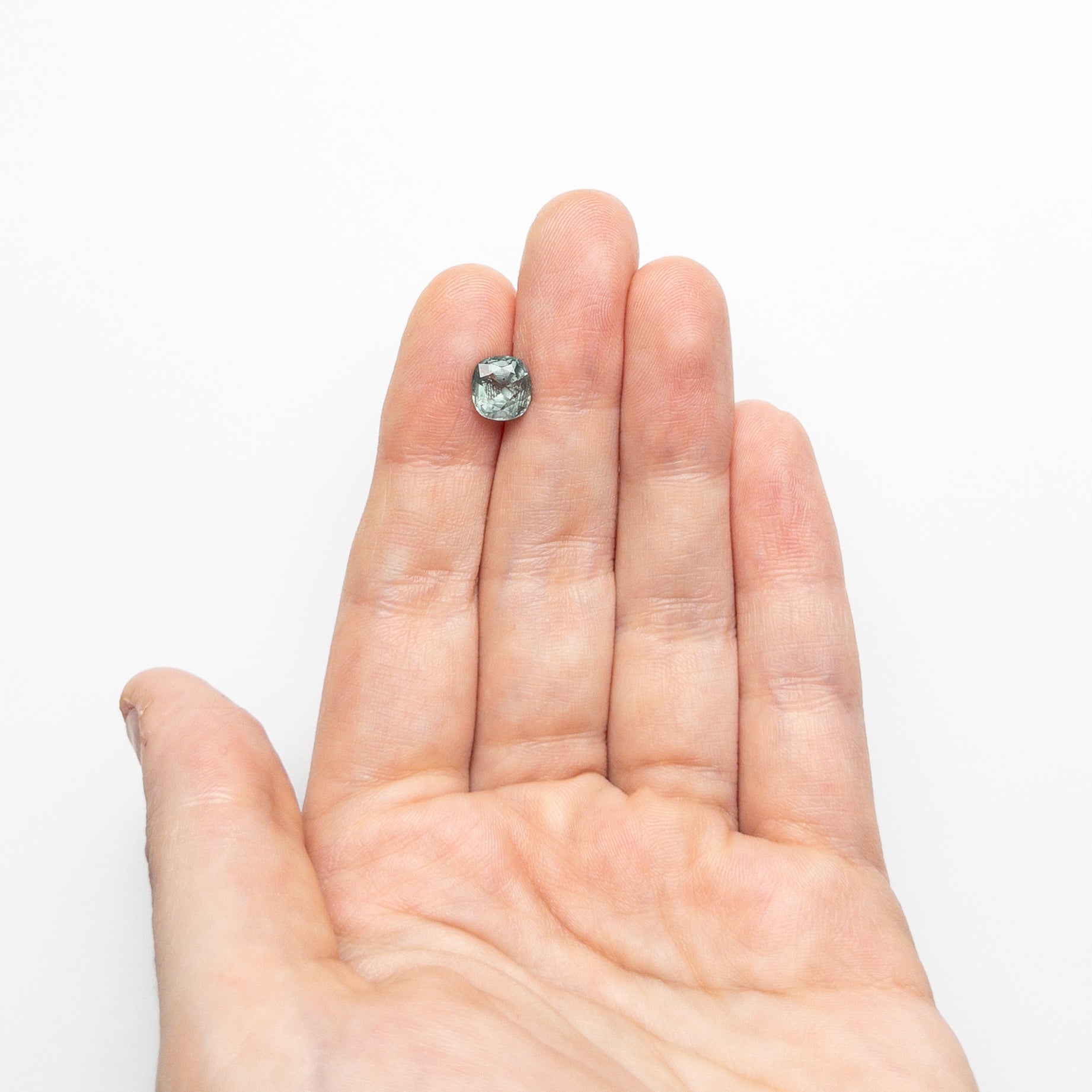 2.09ct Cushion Cut Blue Sapphire Gemstone - 7.31x6.72x4.83mm Natural Loose Stone for Jewelry Making, Engagement Rings & Fine Collections