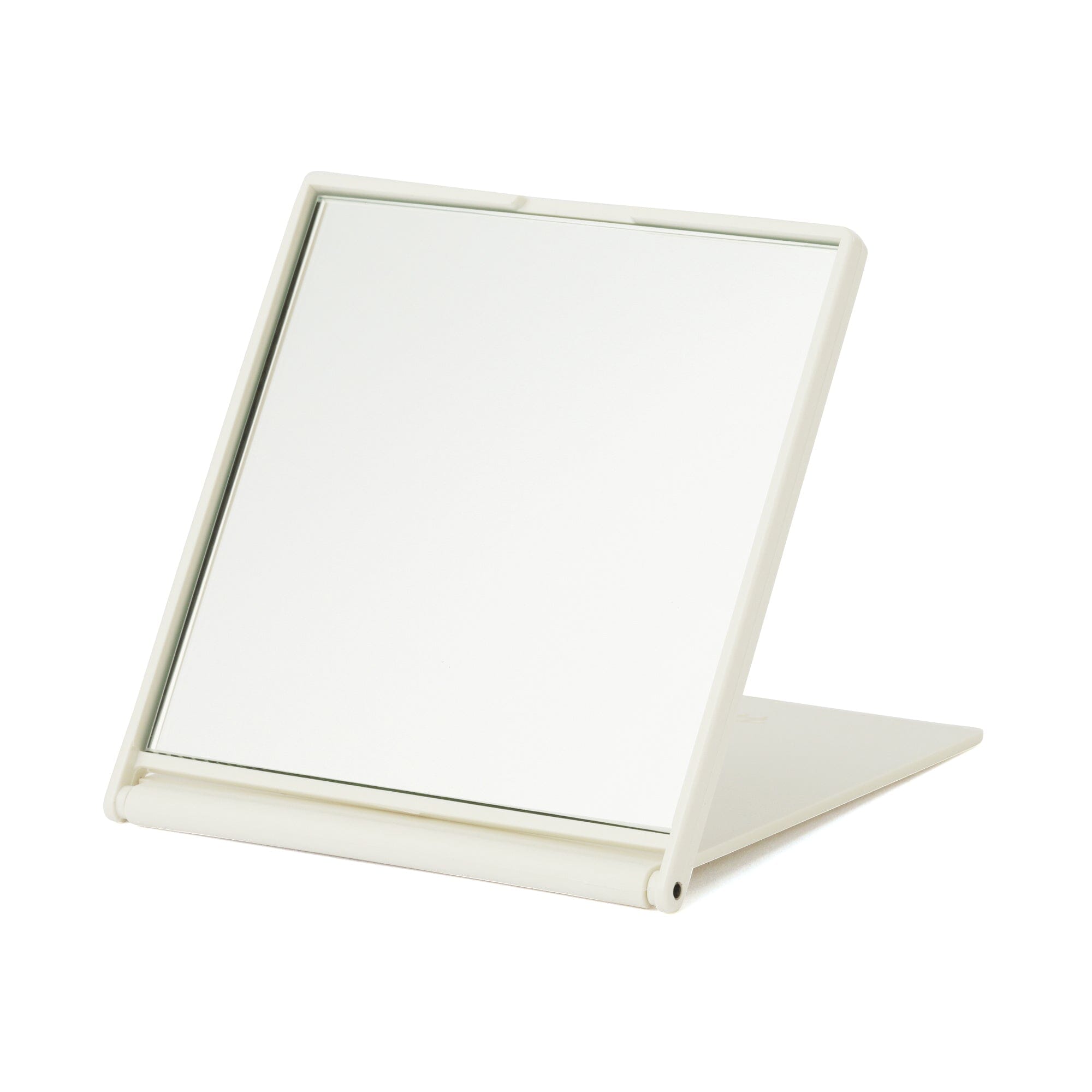 White Face Check Mirror with LED Light - Portable Makeup Mirror for Home, Travel & Vanity - Perfect for Makeup, Skincare & Grooming