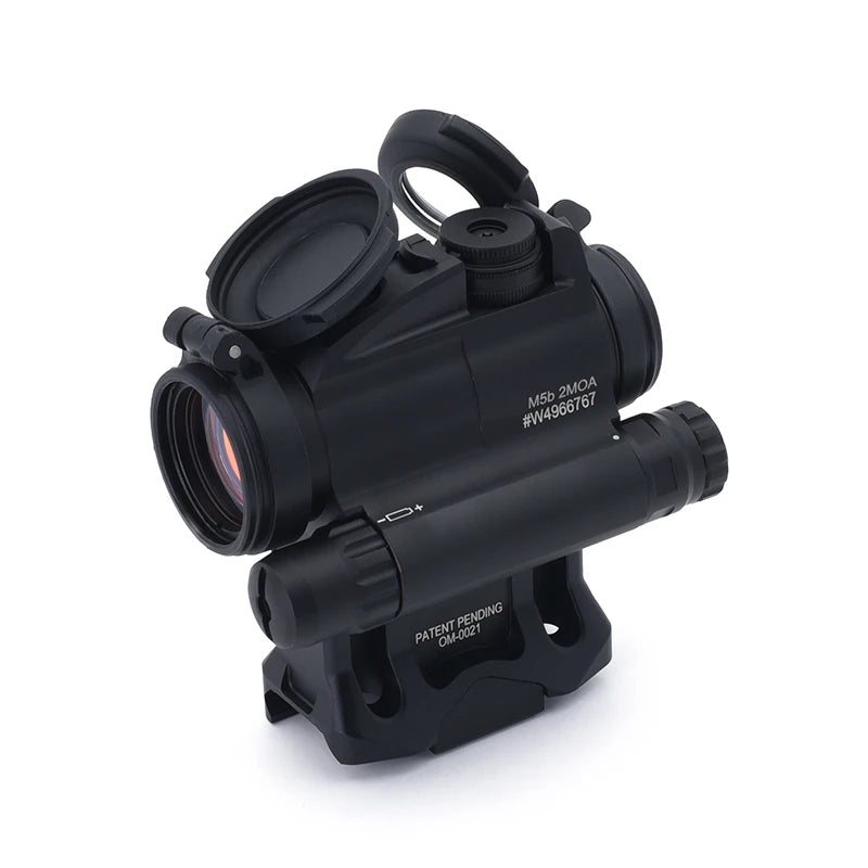 EVOLUTION GEAR Tactical M5b RDS Red Dot Sight Reflex Scope with LRP, BCM & LEAP QD Mount - Full Markings for Hunting, Airsoft & Tactical Shooting | Perfect for Outdoor Adventures, Range Training & Competitive Shooting