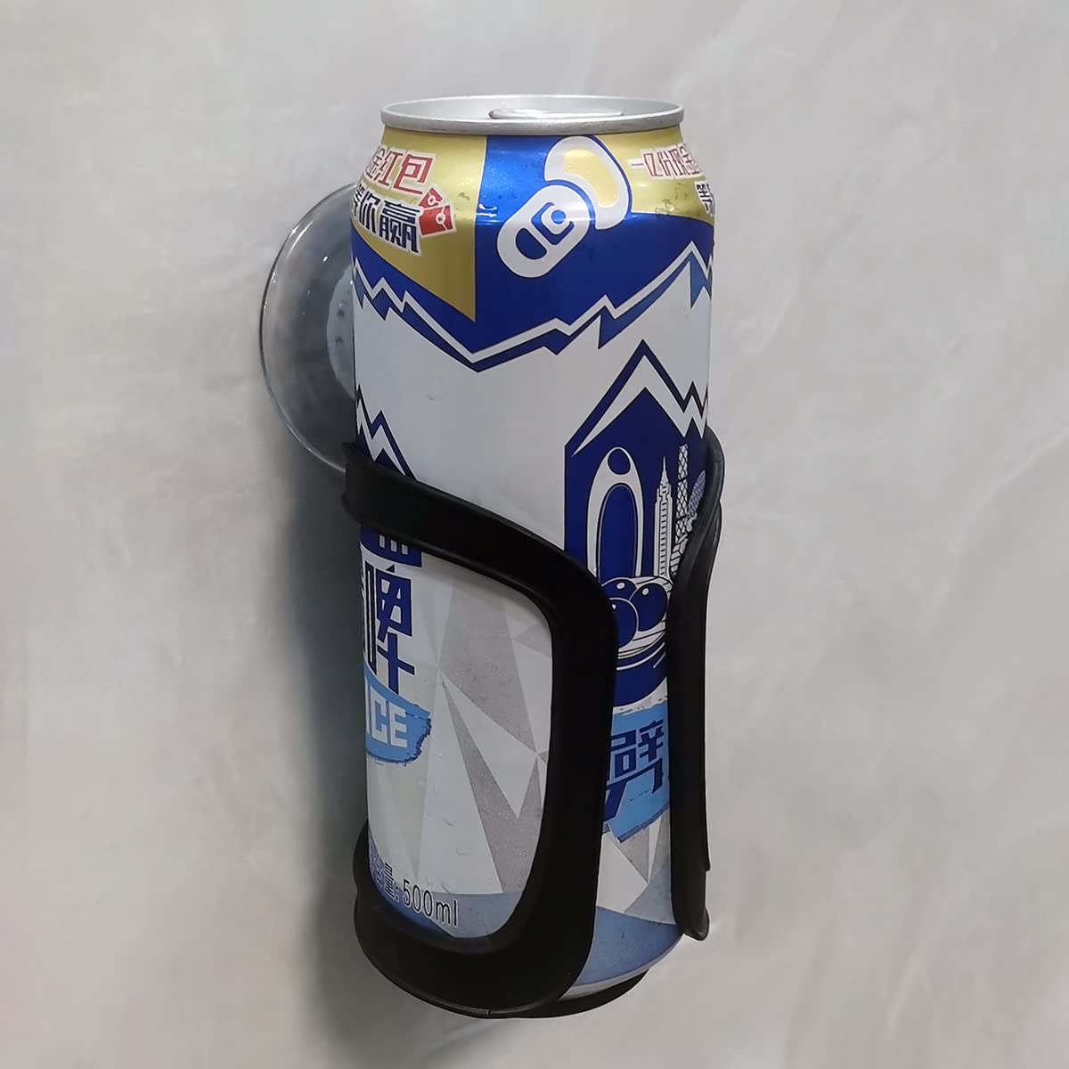 Sturdy Beer Can & Bottle Holder - Wall Mounted Shower Drink Holder for Cans, Bottles & Wine - Bathroom Cup Organizer with Strong Suction - Perfect Shower Accessory & Gift Idea for Beer Lovers (Use in Shower, Bathroom, Kitchen, Poolside or Outdoor Activities)
