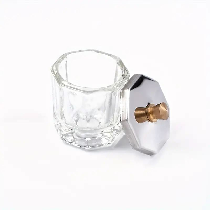 5ml Mini Glass Jar with Stainless Steel Lid - Perfect for Essential Oils, Spices, and DIY Crafts Storage