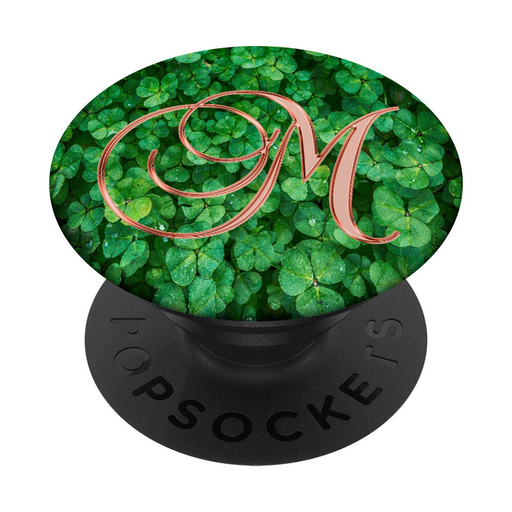 Pink Clover Shamrock 4 Leaf Plant Monogram Letter - Personalized Initial for Home Decor, St. Patrick's Day Gifts & Irish-Themed Party Favors