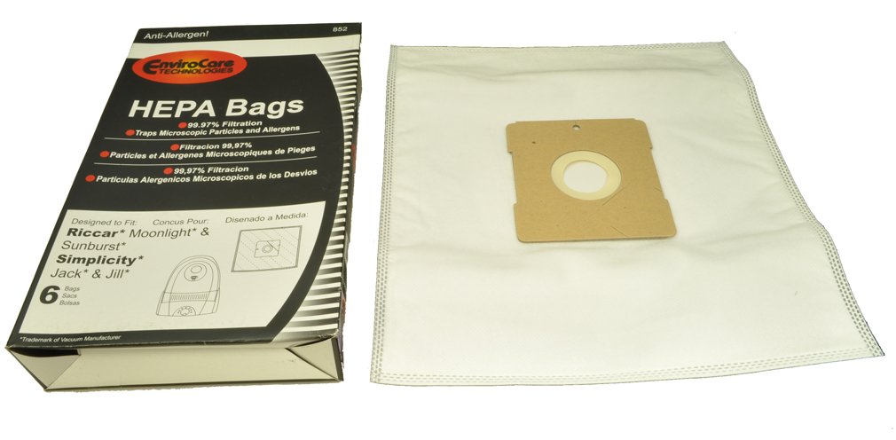 Riccar Simplicity Canister Vacuum Cleaner Bags - Genuine OEM Replacement Filters for Powerful Suction | Perfect for Pet Hair, Allergies & Deep Cleaning Hardwood Floors