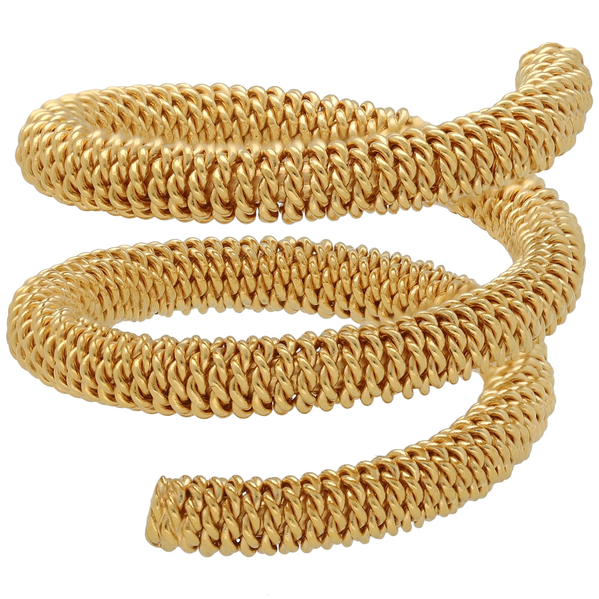 Handmade Gold Spiral Wrap Ring - Minimalist Triple Band Jewelry for Women | Boho Chic Statement Ring for Everyday Wear, Gift Giving & Special Occasions