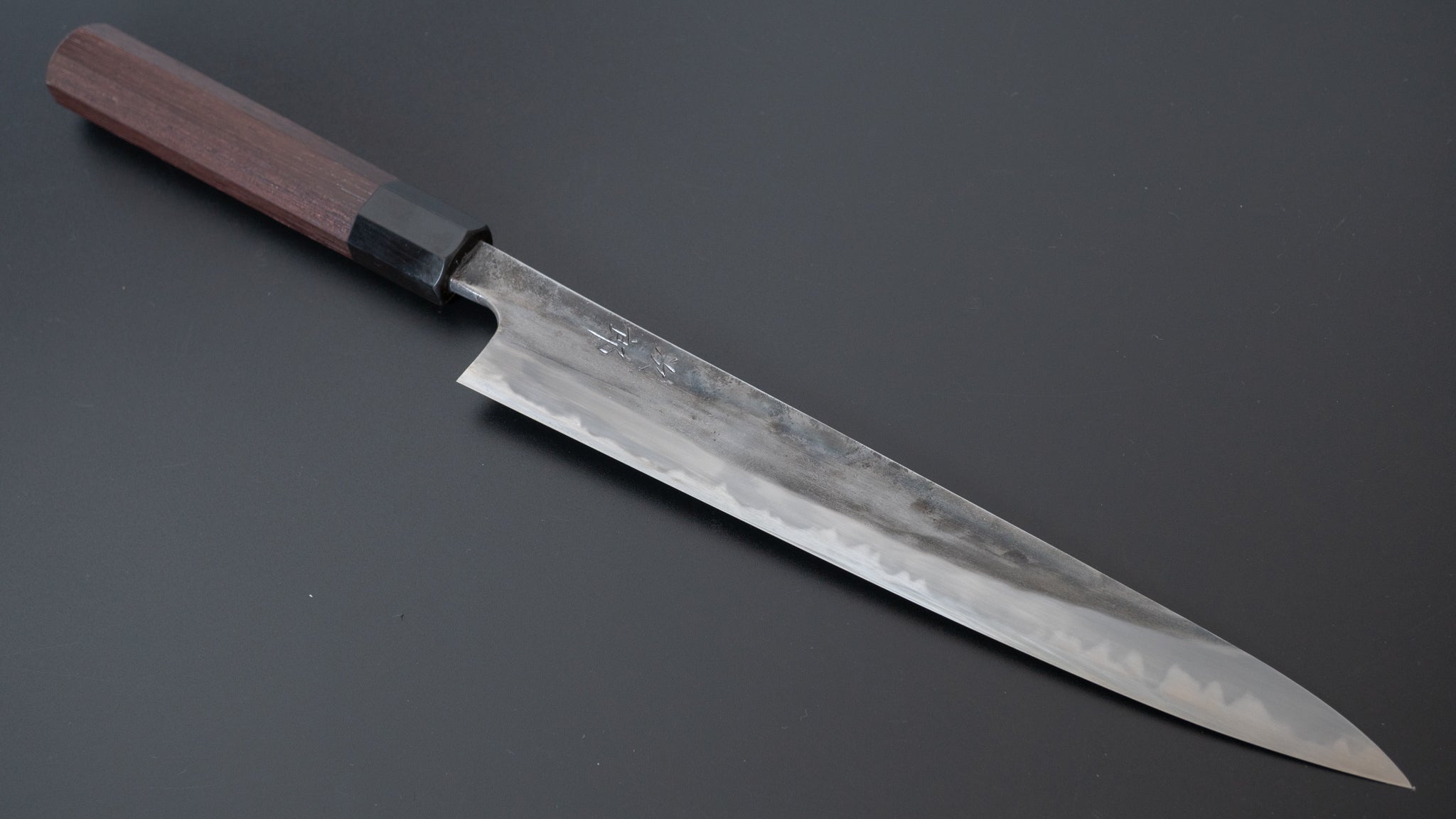 Premium Jiro Tsuchime Sujihiki 240mm Japanese Slicing Knife - Taihei Tagayasan Handle (#140) - Perfect for Sushi, Sashimi & Meat Carving