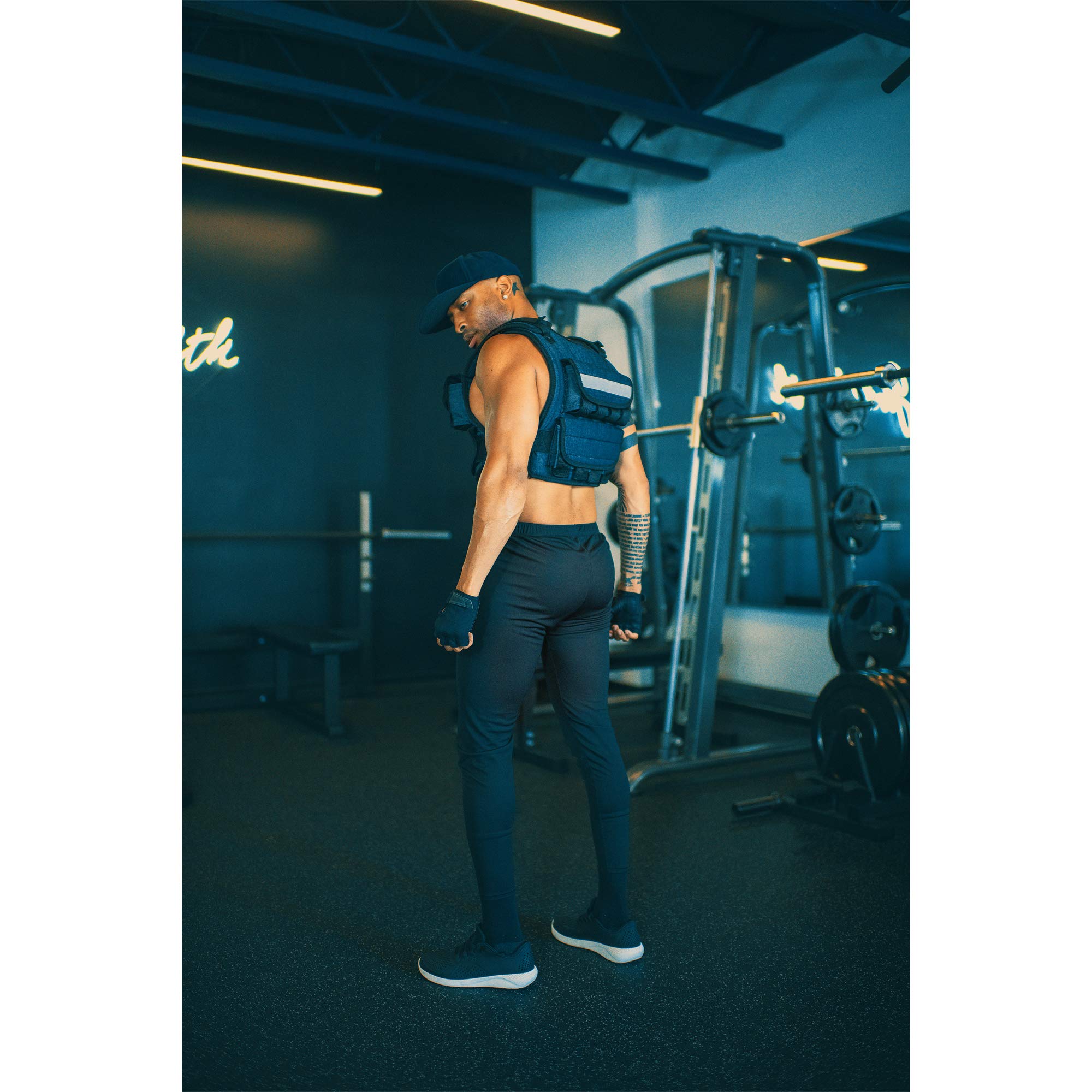 miR Air Flow Weighted Vest with Zipper Option 20lbs-60lbs - Adjustable Workout Vest for Men & Women with Solid Iron Weights | Machine Washable | Perfect for CrossFit, Running & Strength Training