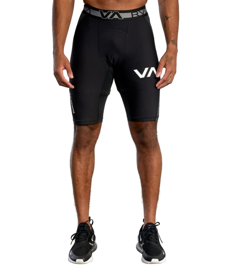 RVCA Men's Compression Shorts - Moisture-Wicking Workout & Running Shorts for Gym, Cycling & Active Lifestyle
