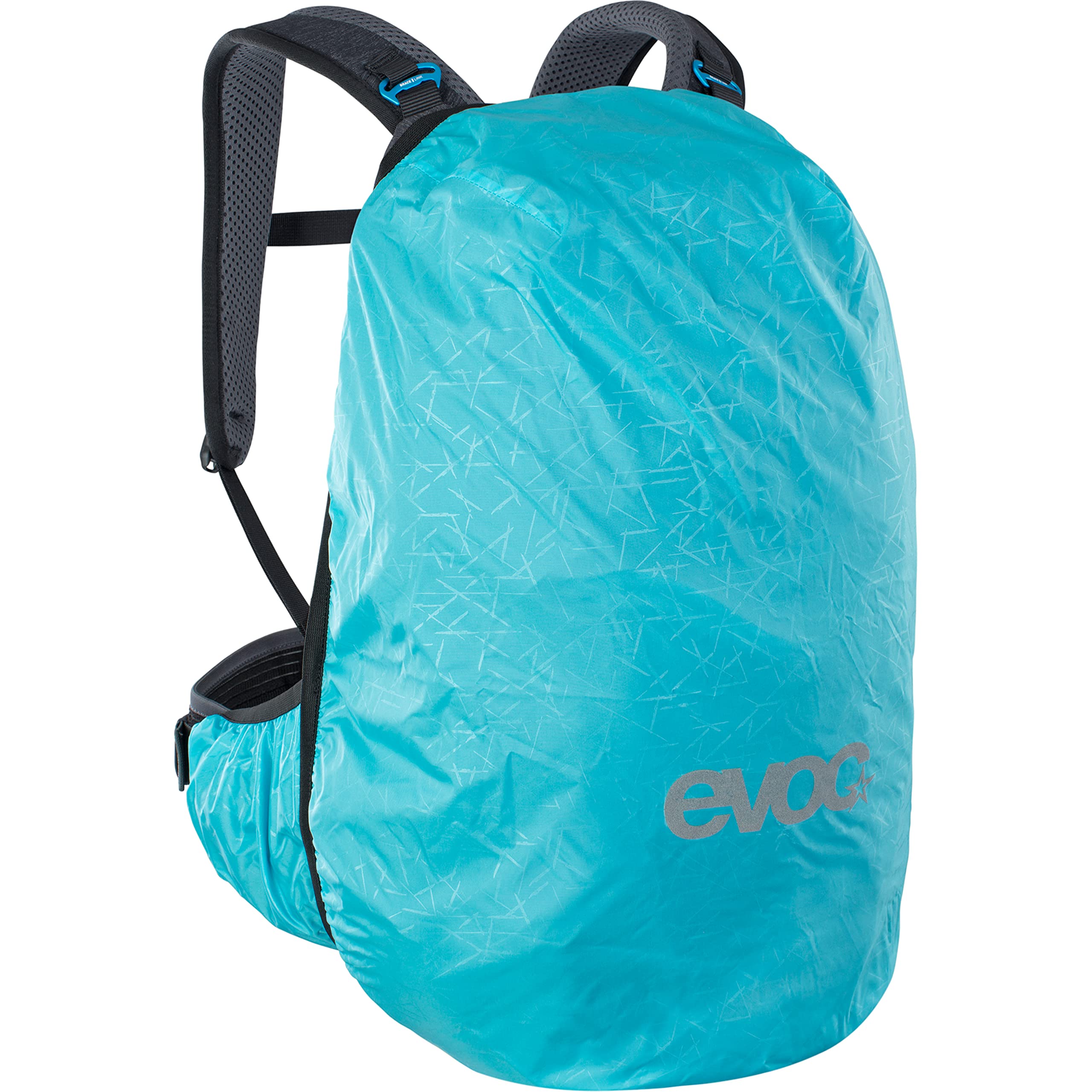 EVOC Rucksack Backpack - Large to X-Large Hiking & Travel Backpack for Men & Women - Durable Water-Resistant Black/Carbon Grey Design - Perfect for Outdoor Adventures, Camping & Daily Commute
