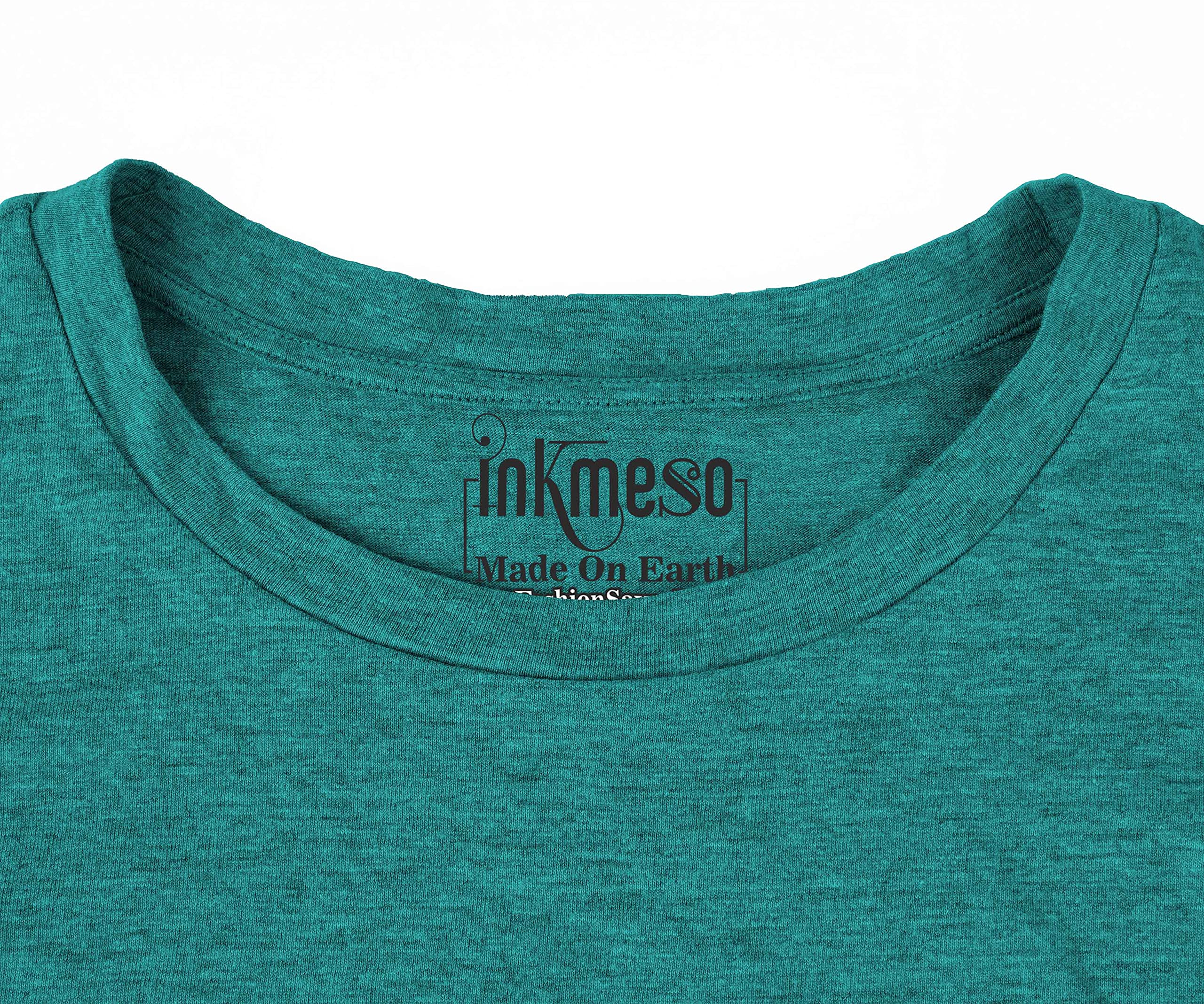 Inkmeso Men's Long Sleeve Cotton T-Shirt - Lightweight Basic Solid Color Casual Shirt for Everyday Wear, Work & Outdoor Activities