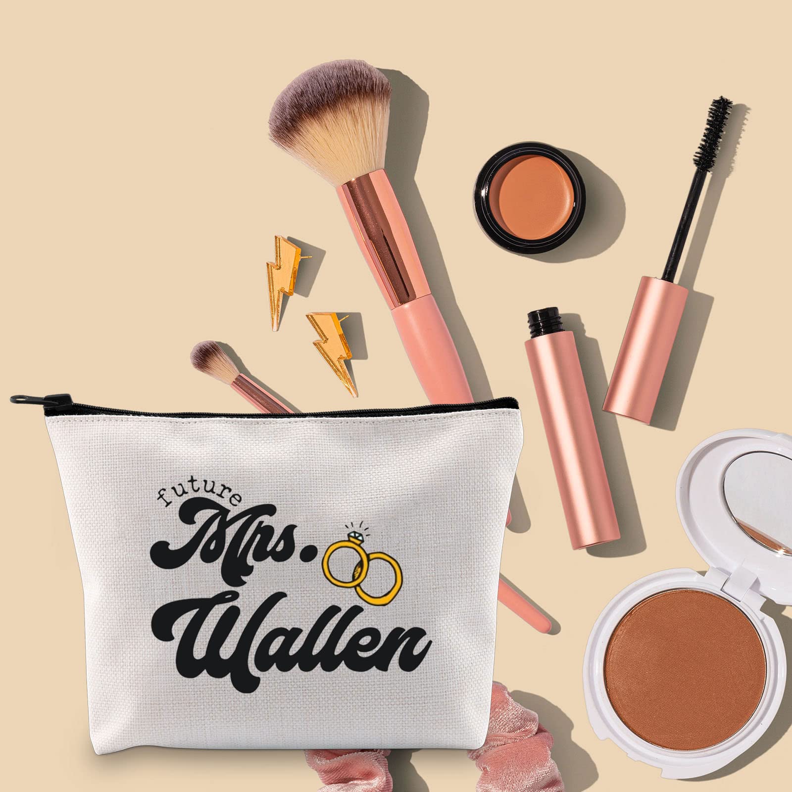 TOBGB Funny Country Music Themed Makeup Bag - Perfect Gift for Music Lovers, Album-Inspired Cosmetic Pouch - Great for Travel, Concerts & Everyday Use