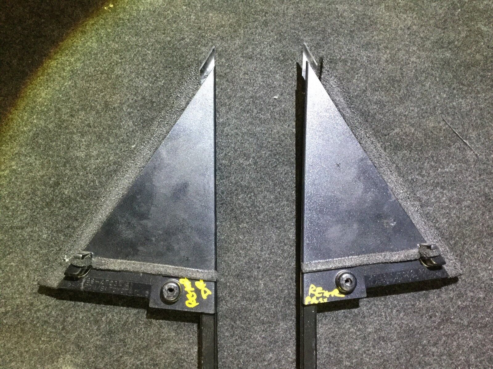04-09 Toyota Prius Rear Left & Right Door Triangle Trim OEM 2-Piece Set - Perfect for Car Interior Repair & Customization