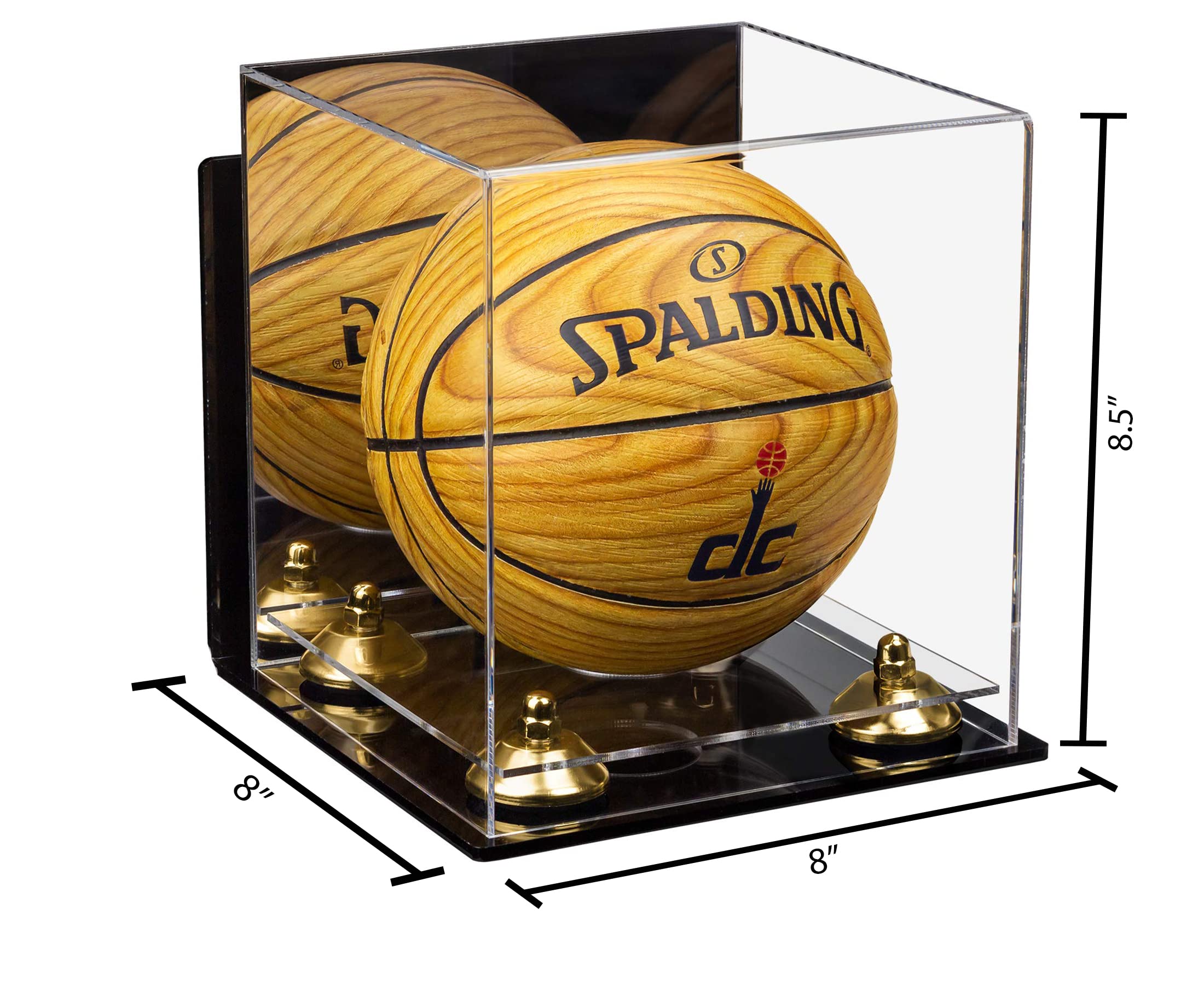 Acrylic Mini Basketball Display Case - Perfect for Collectibles & Miniature Sports Memorabilia - Ideal for Home, Office, or Gift Display
