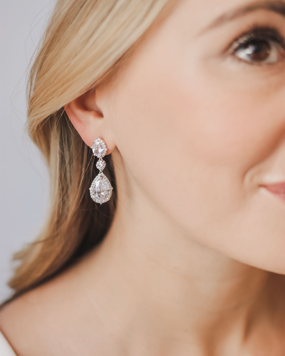 Emerson CZ Stud Earrings for Women - Sparkling Cubic Zirconia Earrings for Everyday Wear & Special Occasions