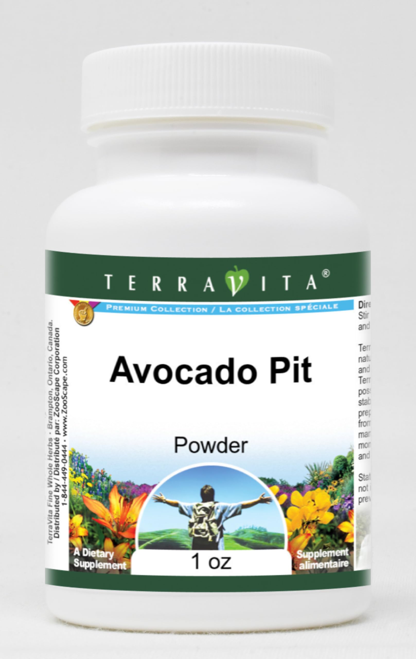 Organic Avocado Pit Powder (1 oz, Pack of 2) - Natural Skin Care & Hair Growth Supplement - Use for DIY Face Masks, Scrubs & Smoothies