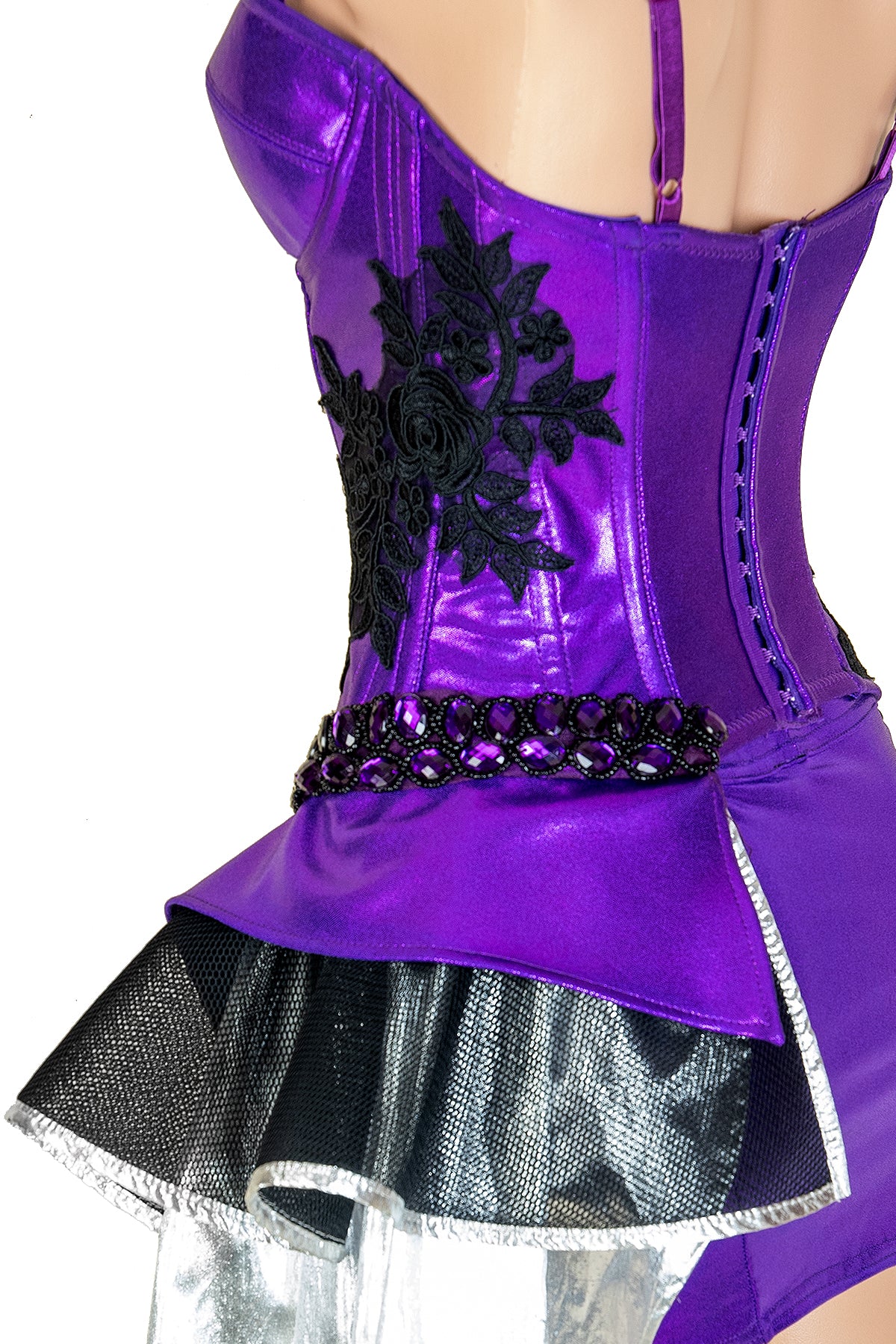 Orchidseed Fairy Warrior Corset - Elegant Gothic Lace-Up Bustier Top for Cosplay, Renaissance Faire & Steampunk Costume | Perfect for Halloween, LARP & Fantasy Themed Events