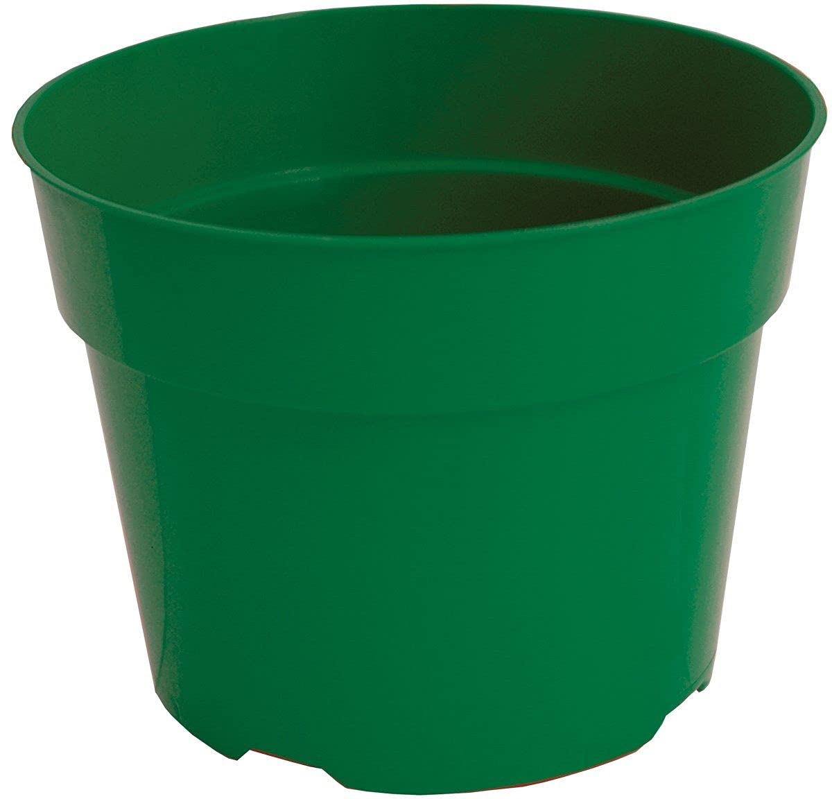 18 Pack Round Flower Pots - 6 Inch Tall, 8 Inch Wide Green Planters for Indoor & Outdoor Plants, Succulents, Herbs - Perfect for Home Decor, Garden, Balcony, Office Desk