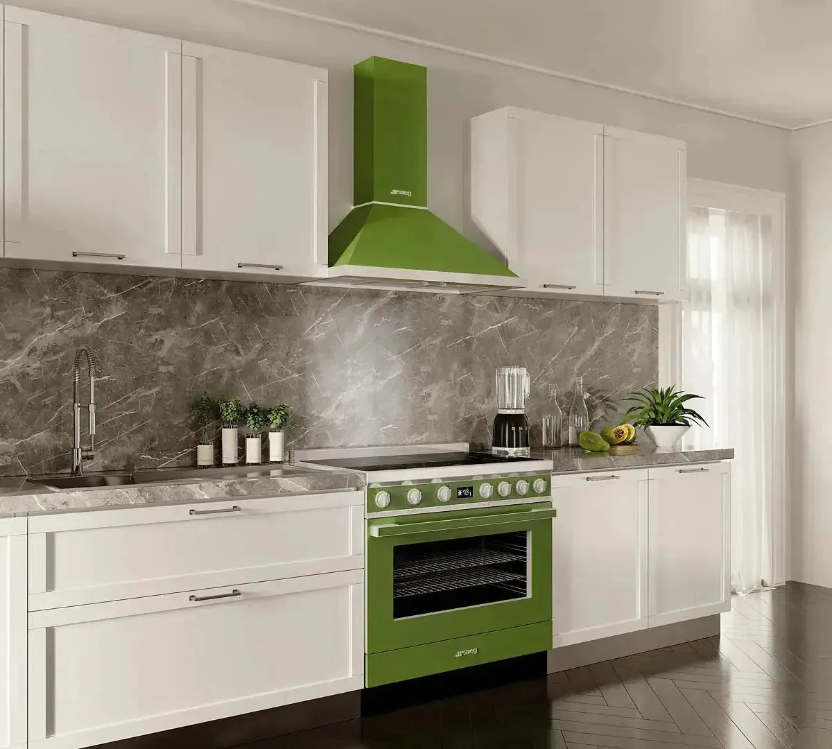 Smeg 90cm Portofino Induction Cooktop in Olive Green – Premium Electric Stove for Modern Kitchens | Perfect for Home Cooking, Entertaining & Gourmet Meals
