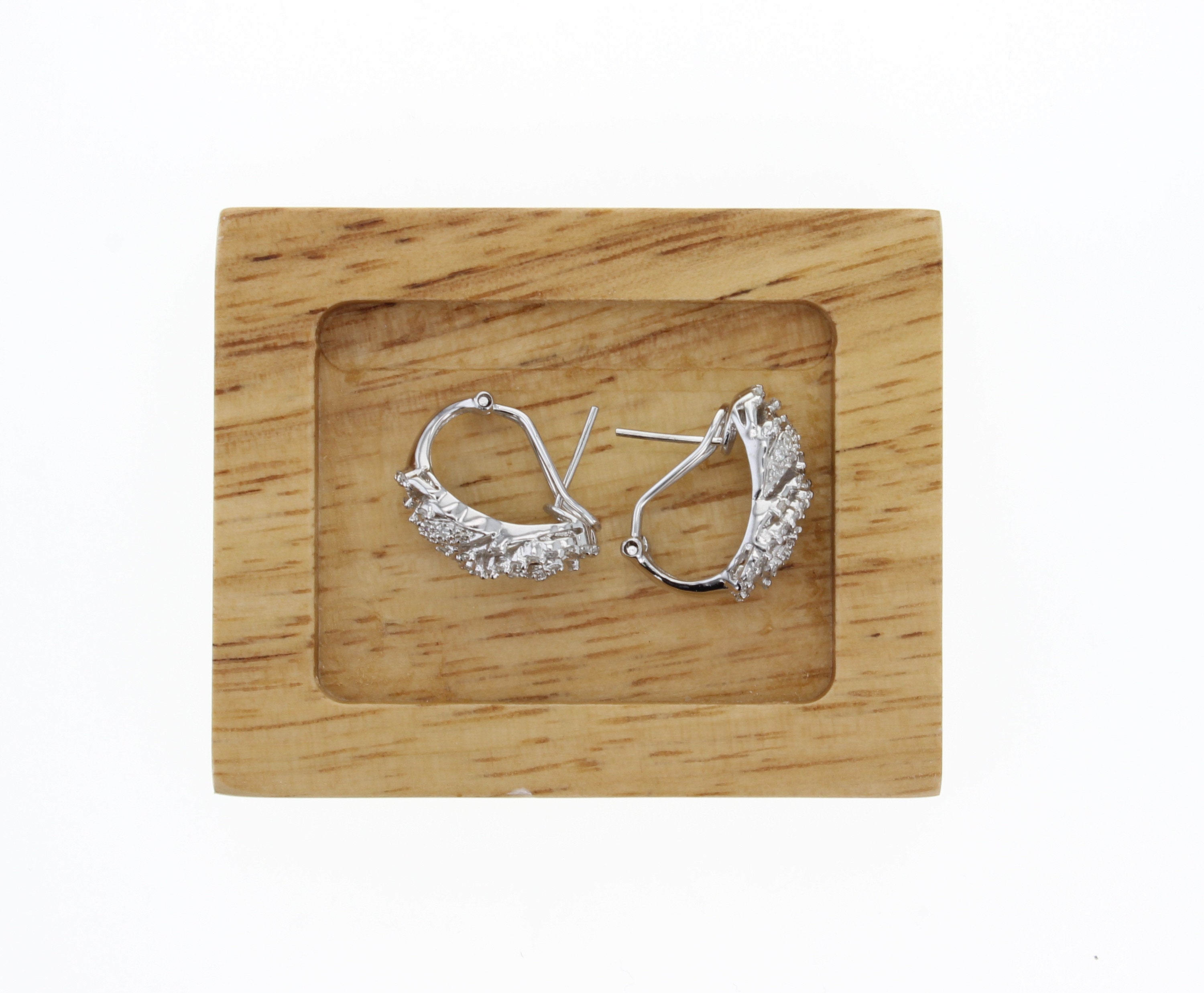 Vintage Art Deco Diamond Earrings .68cttw in 14K White Gold - Elegant Antique Jewelry for Weddings, Parties & Special Occasions