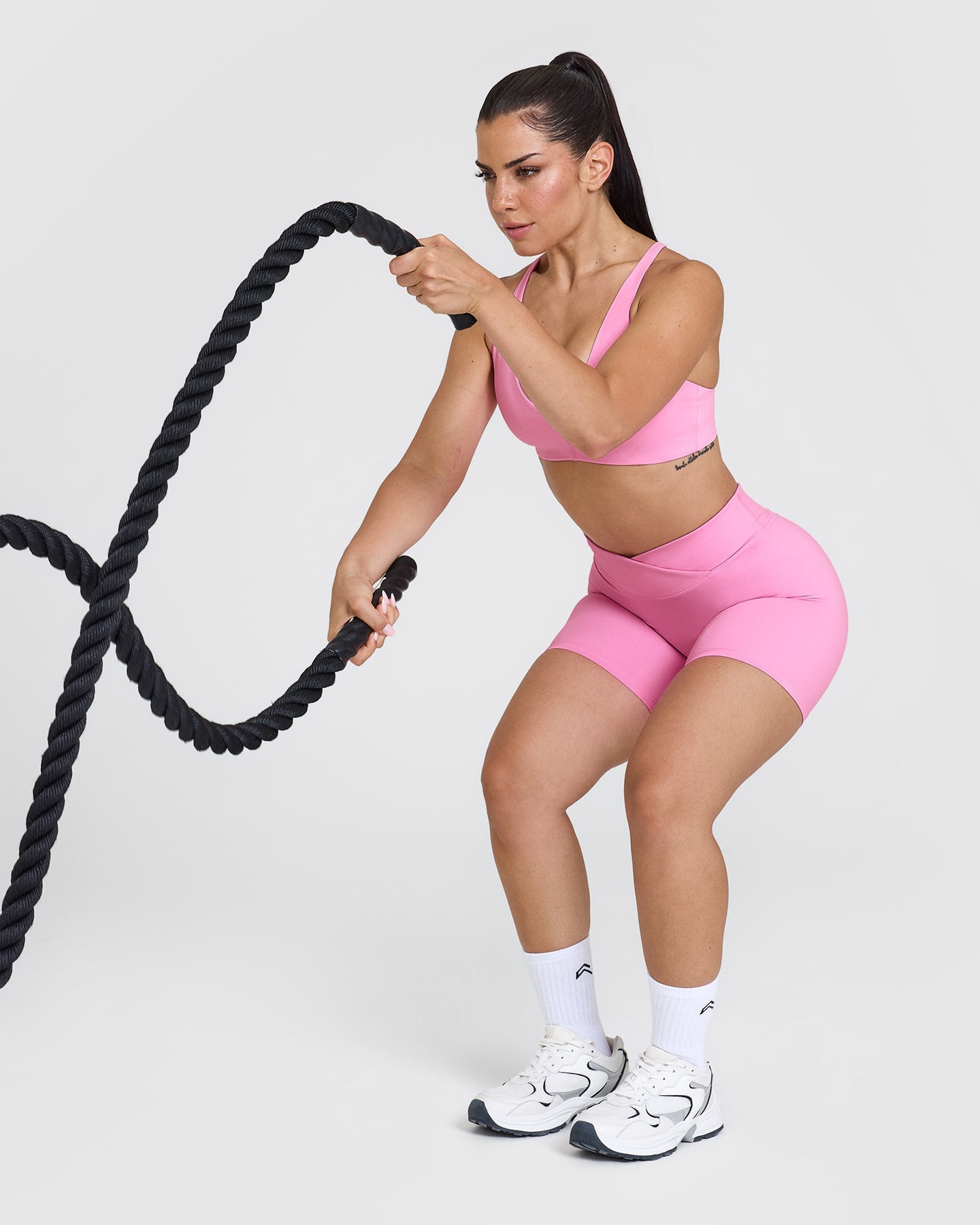 Unisex Wrap Shorts 6 | Power Pink Color | Yoga, Running & Beach Wear for Men & Women