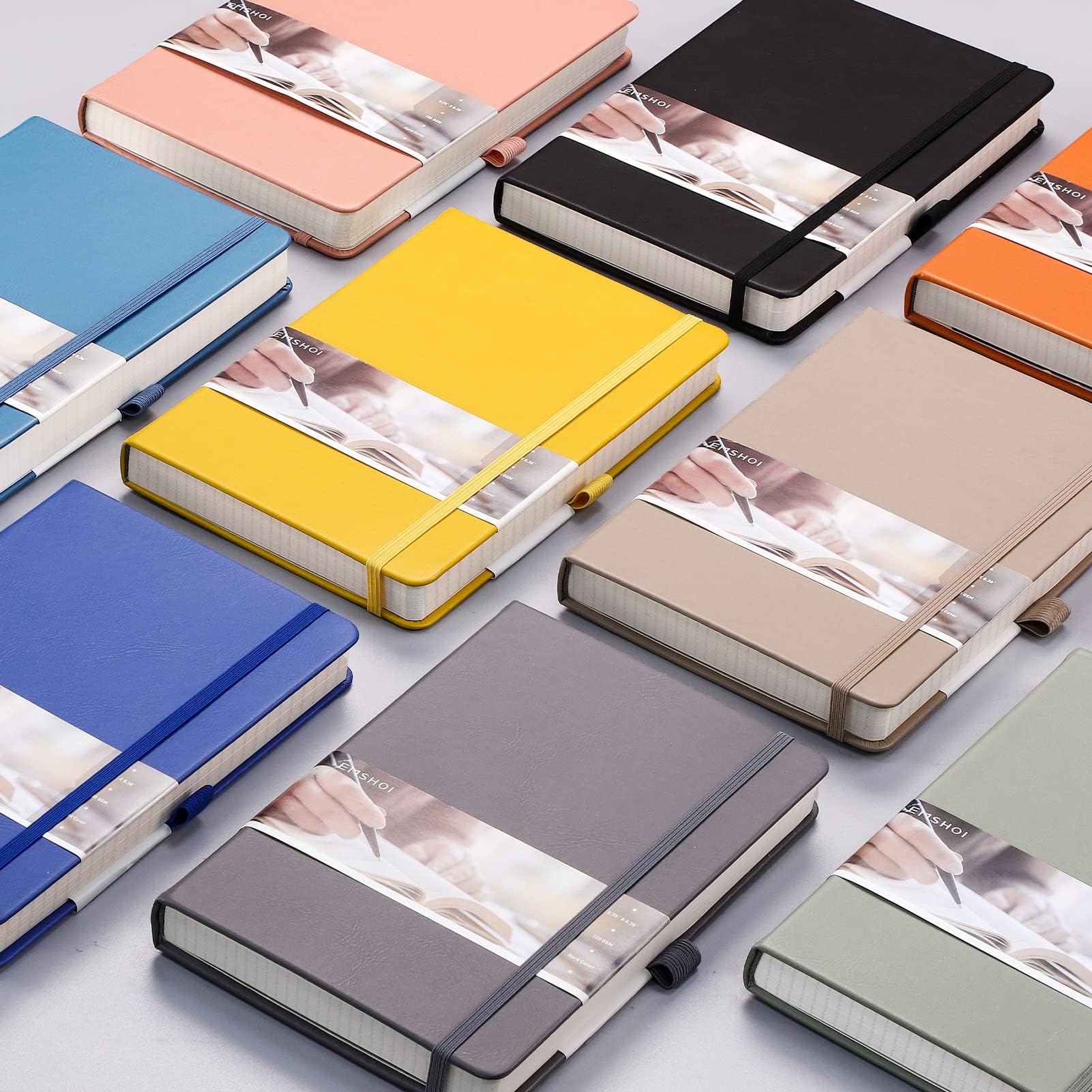 EMSHOI A5 Graph Paper Notebook - 256 Pages, 5.75