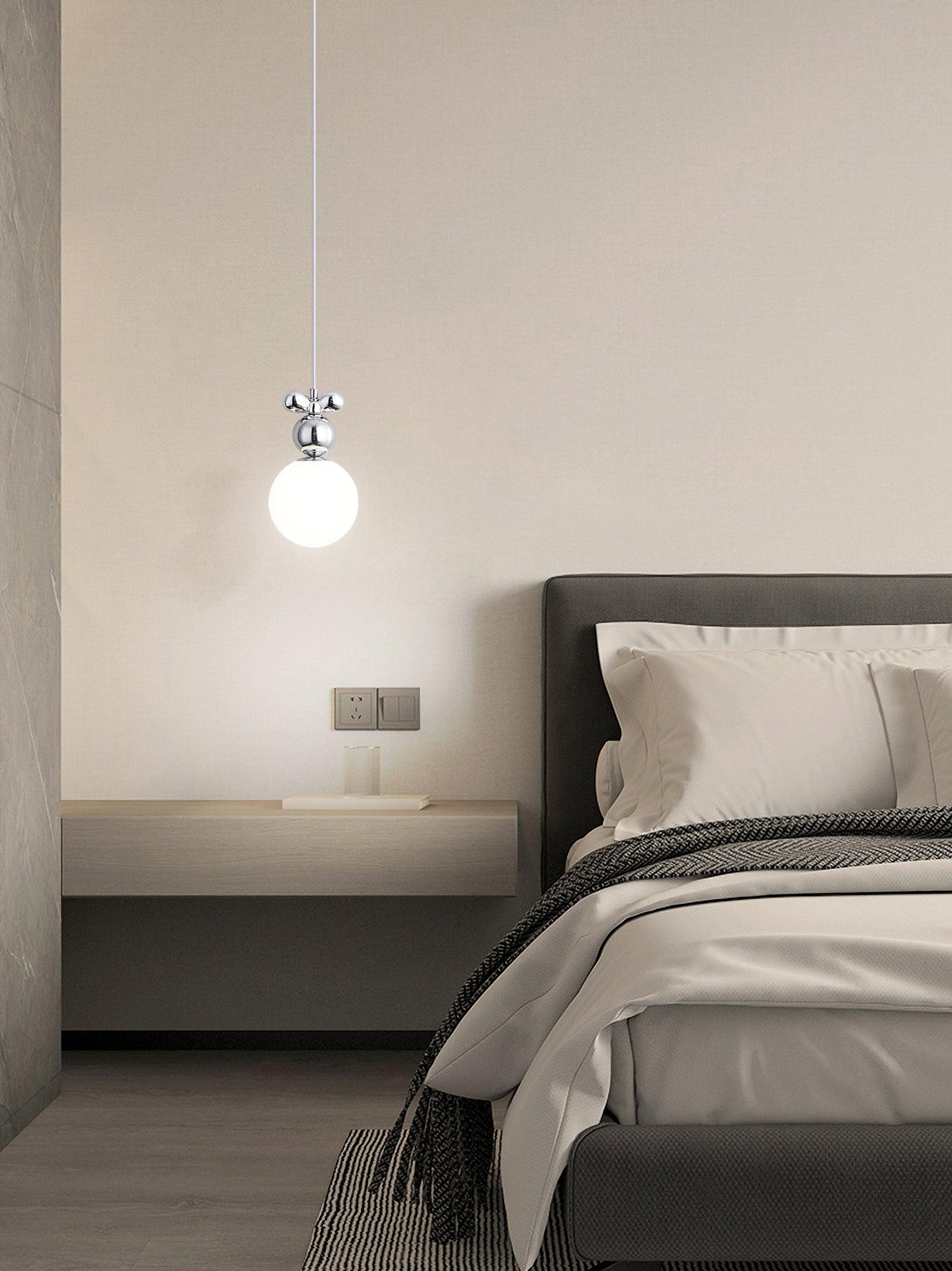 Laila Mini Pendant Light - Modern Small Hanging Ceiling Lamp for Kitchen Island, Dining Room, Bedroom & Office | Dimmable LED Lighting Fixture with Adjustable Cord