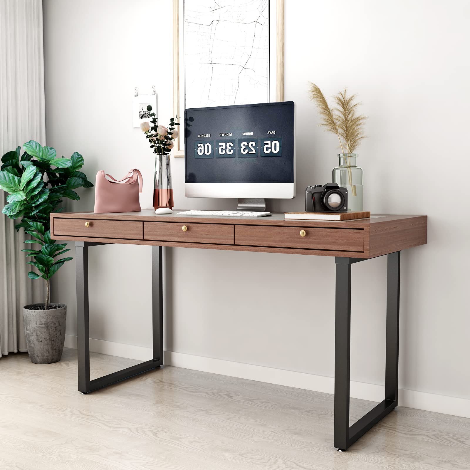 Heavy Duty Square Iron Metal Table Legs Set of 2 - 28