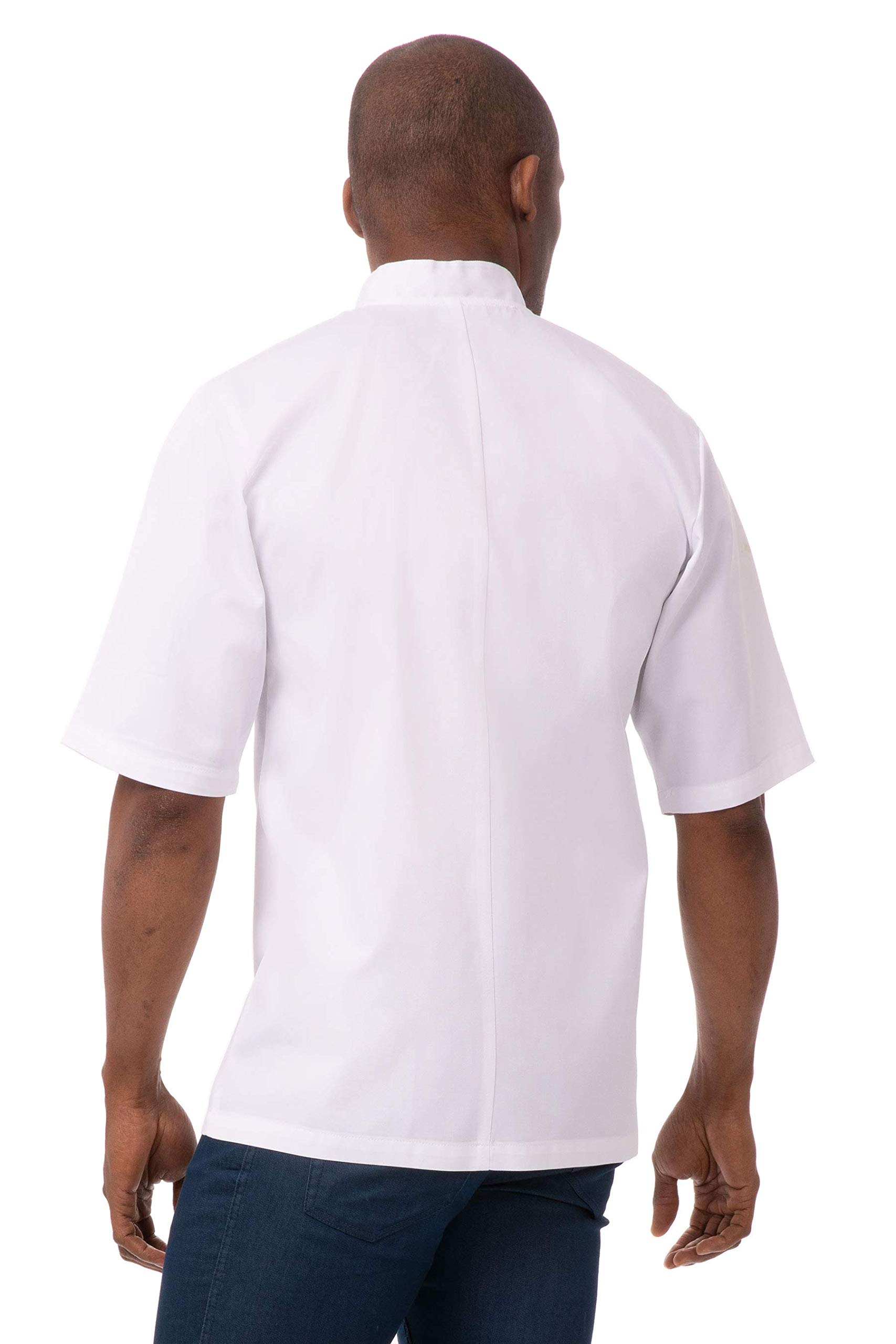 Professional Chef Works Customized Men's Volnay Chef Coat - White Kitchen Uniform for Cooking, Baking & Culinary Arts | Restaurant & Home Chef Apparel