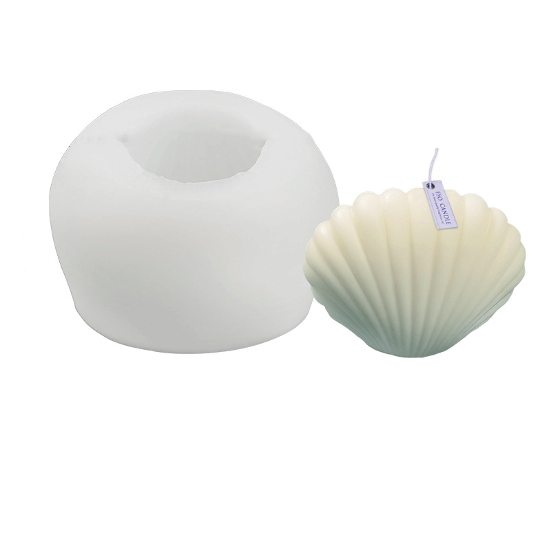 Premium Clam Shell Silicone Candle Mold - 52mm Height for DIY Soy Wax Candles, Home Decor & Gift Making