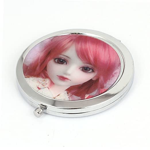ADBHUTANAND Small Pocket Mirror for Women - Compact Double Sided Travel Makeup Mirror with Frame, Round Portable Mini Mirror for Purse, Handbag & Tabletop - Multicolor | Perfect for On-the-Go Touchups, Home Vanity & Travel Cosmetics