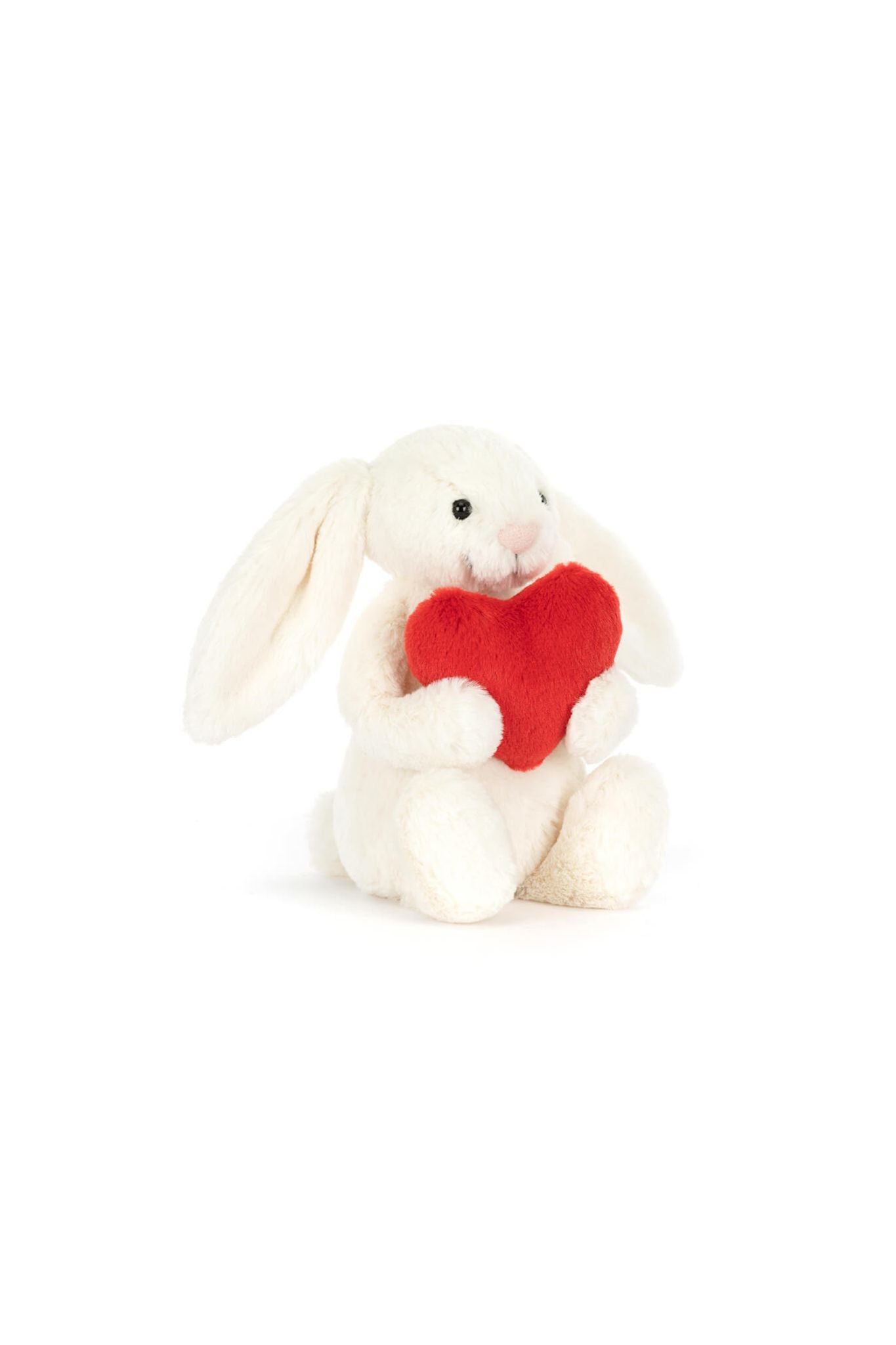 Bashful Red Love Heart Bunny Plush Toy by Jellycat - Soft & Cuddly Stuffed Animal for Kids, Valentine's Gift, Nursery Decor
