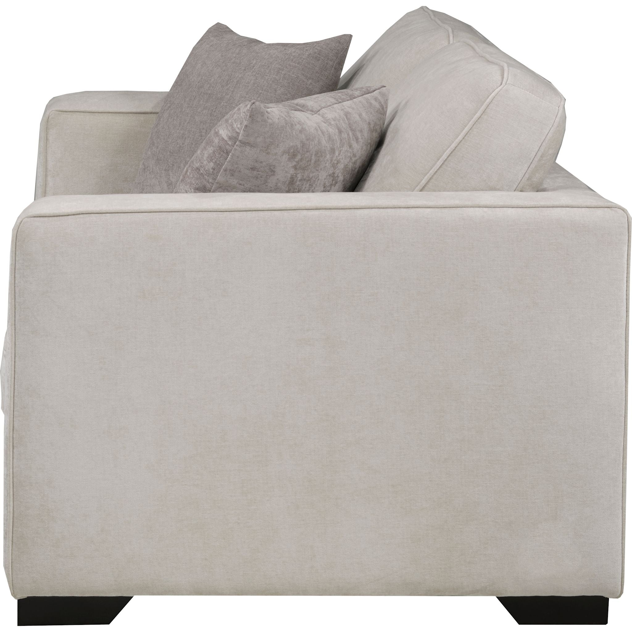 Amber Loveseat Cream - Modern Upholstered Sofa for Living Room, Lounge & Office | Soft Fabric, Comfortable Seating for Small Spaces