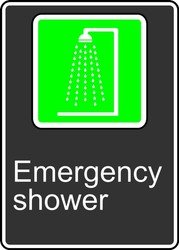 Emergency Safety Shower - ANSI/ISEA Z358.1 Compliant for Chemical Spills & Workplace Safety | Heavy-Duty Industrial Use in Labs, Factories & Hazardous Areas