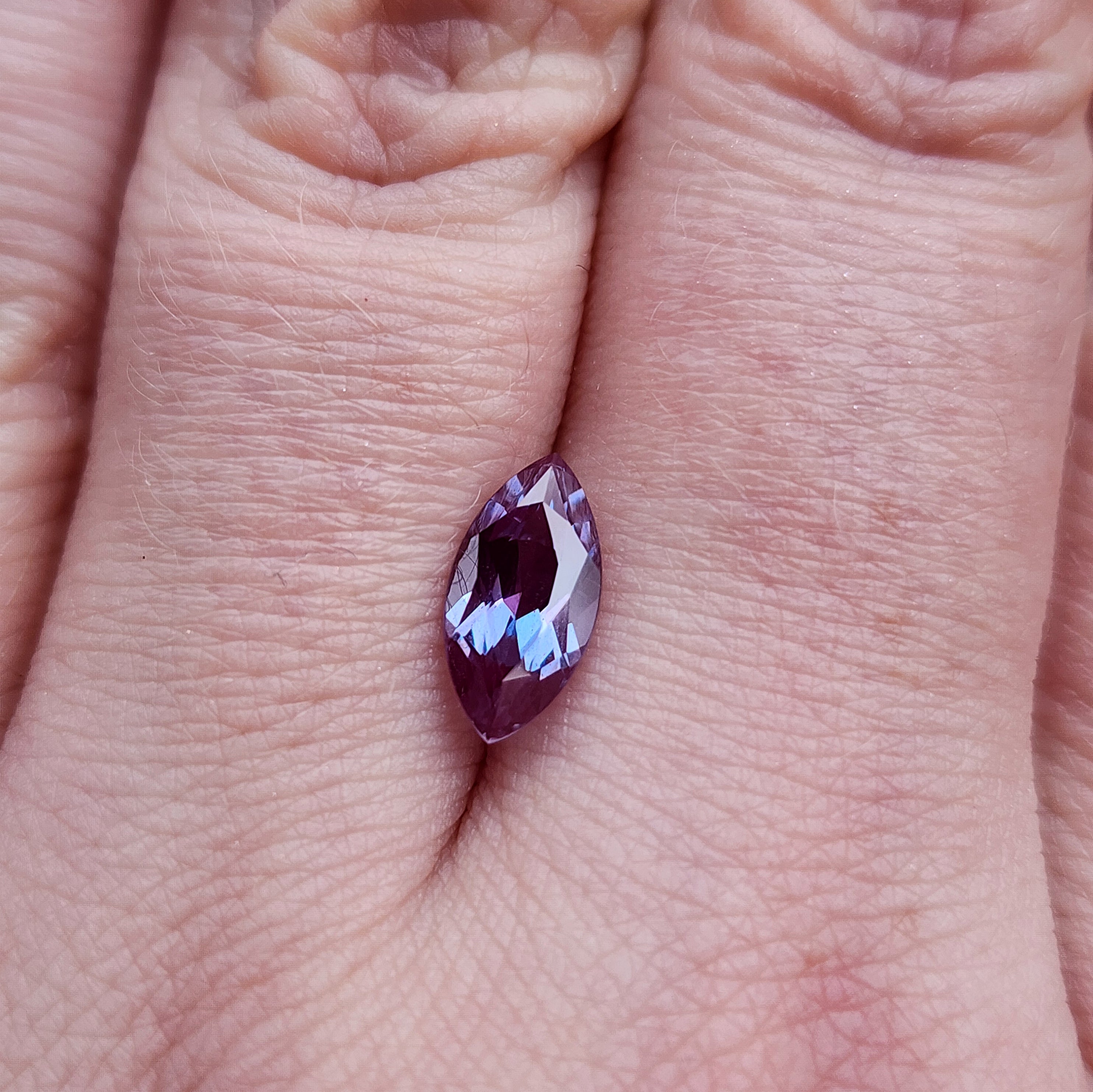 Marquise Chatham Alexandrite Gemstone for DIY Jewelry Making - Perfect for Rings, Necklaces & Custom Designs