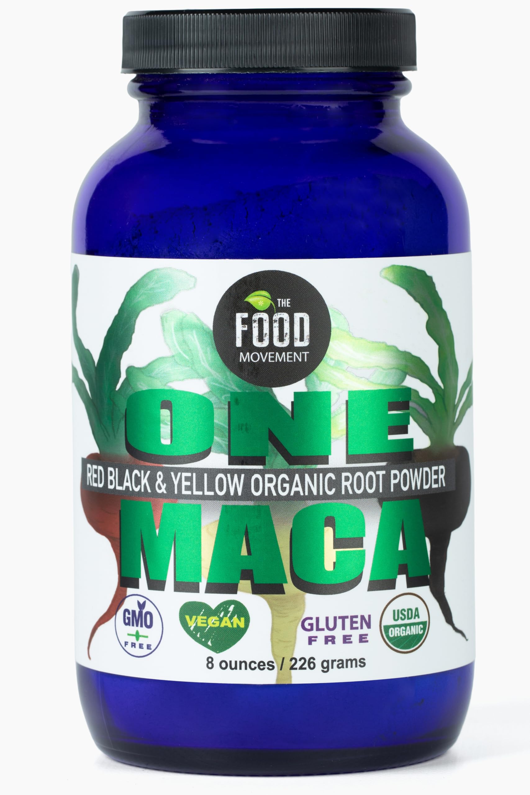 Organic Maca Root Powder (Black, Red, Yellow) - 8oz | Energy Booster, Hormone Balance & Stress Relief | Perfect for Smoothies, Coffee & Baking