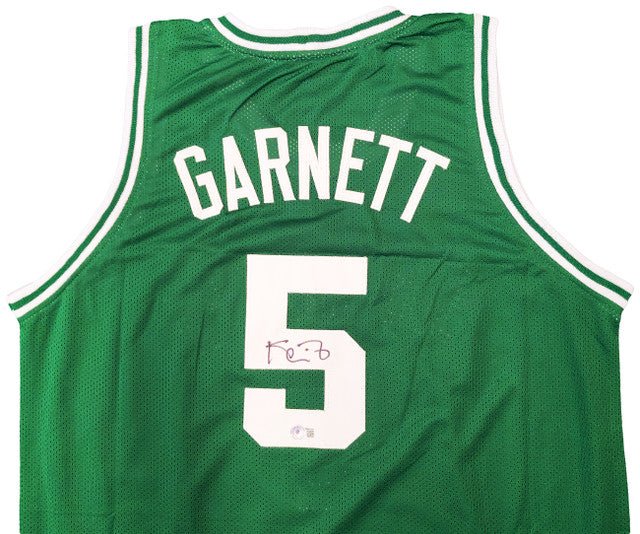 Kevin Garnett Boston Celtics Autographed Green Basketball Jersey - Signed NBA Memorabilia for Collectors & Fans - Perfect for Display, Gifts & Sports Decor