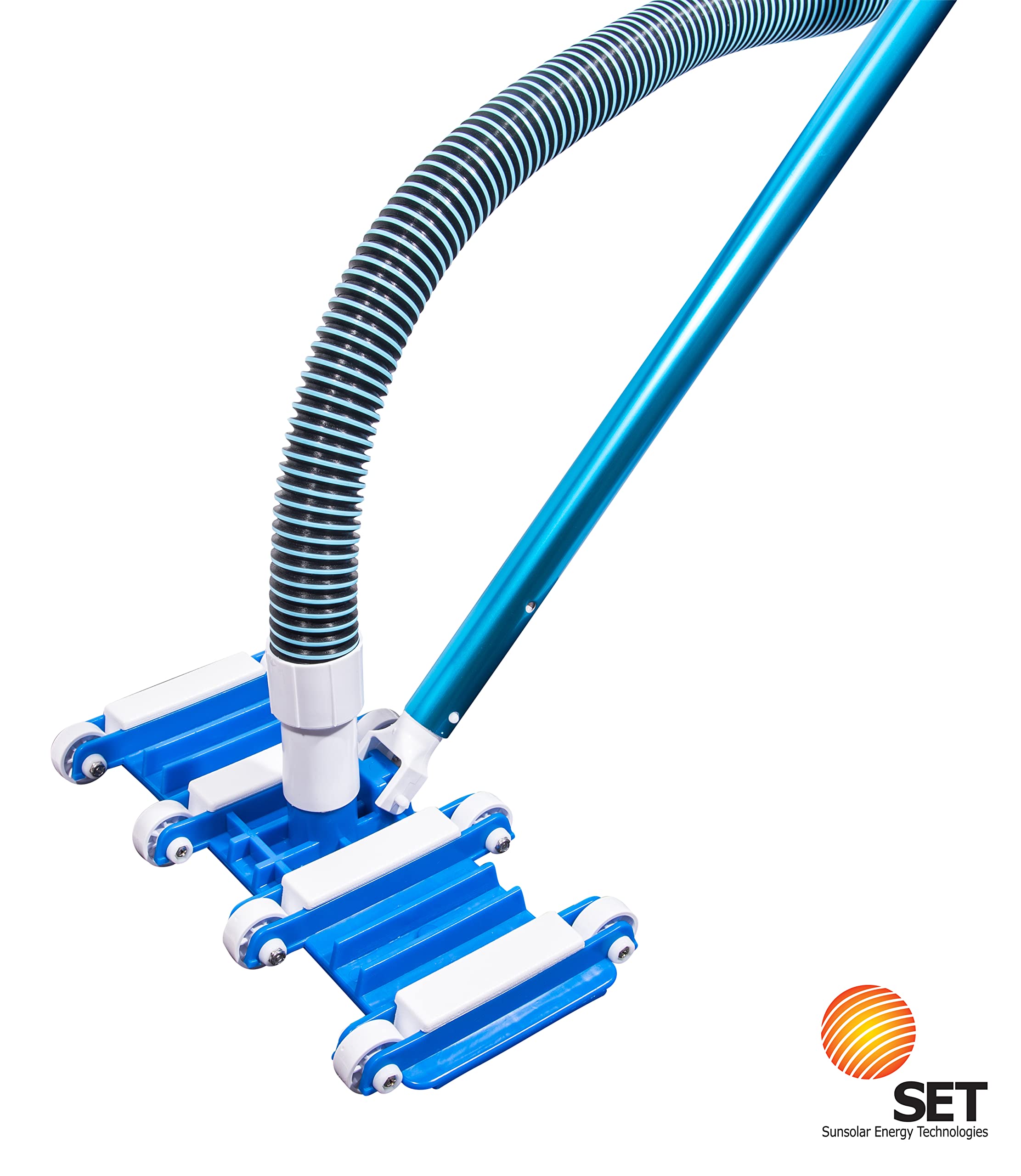 SET SUNSOLAR ENERGY TECHNOLOGIES Vacuum Head on Wheels for Concrete Swimming Pools - Efficient Pool Cleaning Solution for Residential & Commercial Use