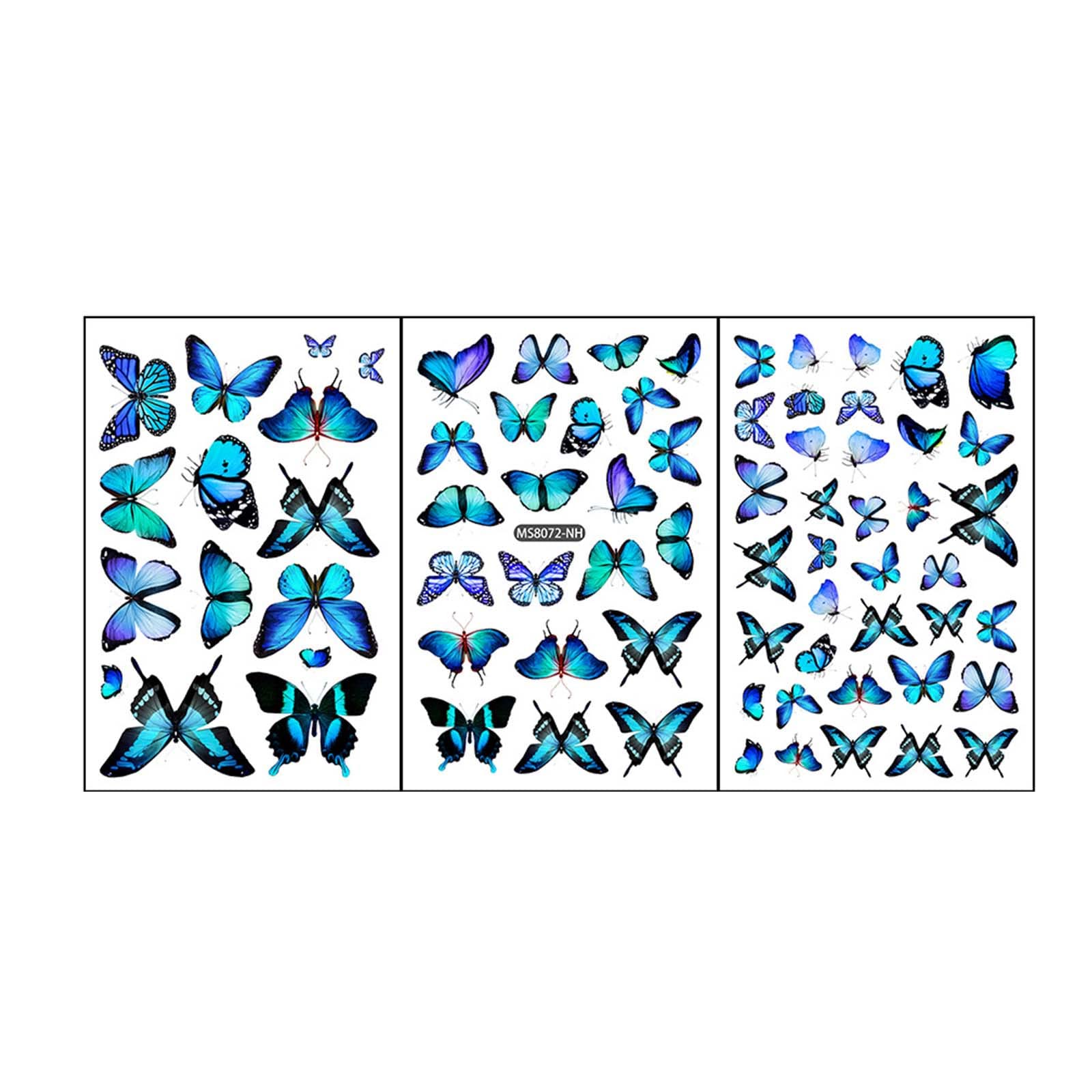 Colorful Butterfly Wall Decals - Self-Adhesive Removable Wall Stickers for Living Room, Bedroom, Nursery, Kids Room - Home Decor & Wall Art for Indoor Spaces