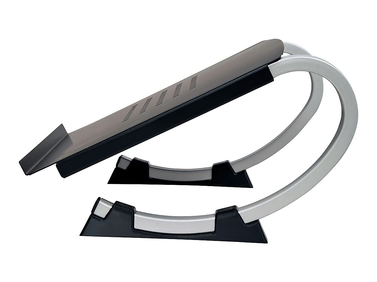 Allsop Redmond Adjustable Laptop Stand - Vented Curved Sturdy Metal Ergonomic Riser for Home & Office Workspace (Supports MacBook, iPad & All Laptops)