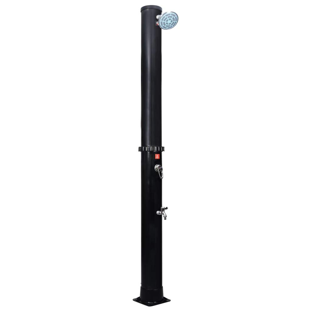 vidaXL 10.6 Gallon Outdoor Solar Shower with Adjustable Shower Head and Faucet - Portable Camping Shower for Hiking, Beach, RV & Off-Grid Living