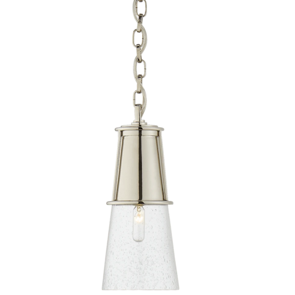 Elegant Blaese Pendant Light Fixture in Polished Nickel Finish - Perfect for Dining Room, Bedroom, or Entryway Lighting