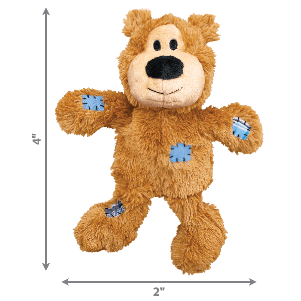 KONG Wild Knots Bears Dog Chew Toy - Durable & Safe for Aggressive Chewers - Perfect for Teething Puppies & Large Dogs - Indoor & Outdoor Play