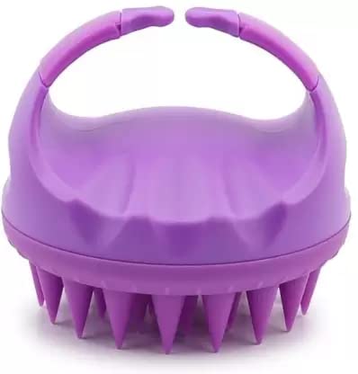 Elecsera Scalp Scrubber for Hair Growth - Ultra Long Silicone Bristles Massage Brush - Stimulate Hair Follicles & Improve Circulation - Perfect for Shower, Spa & Daily Hair Care Routine