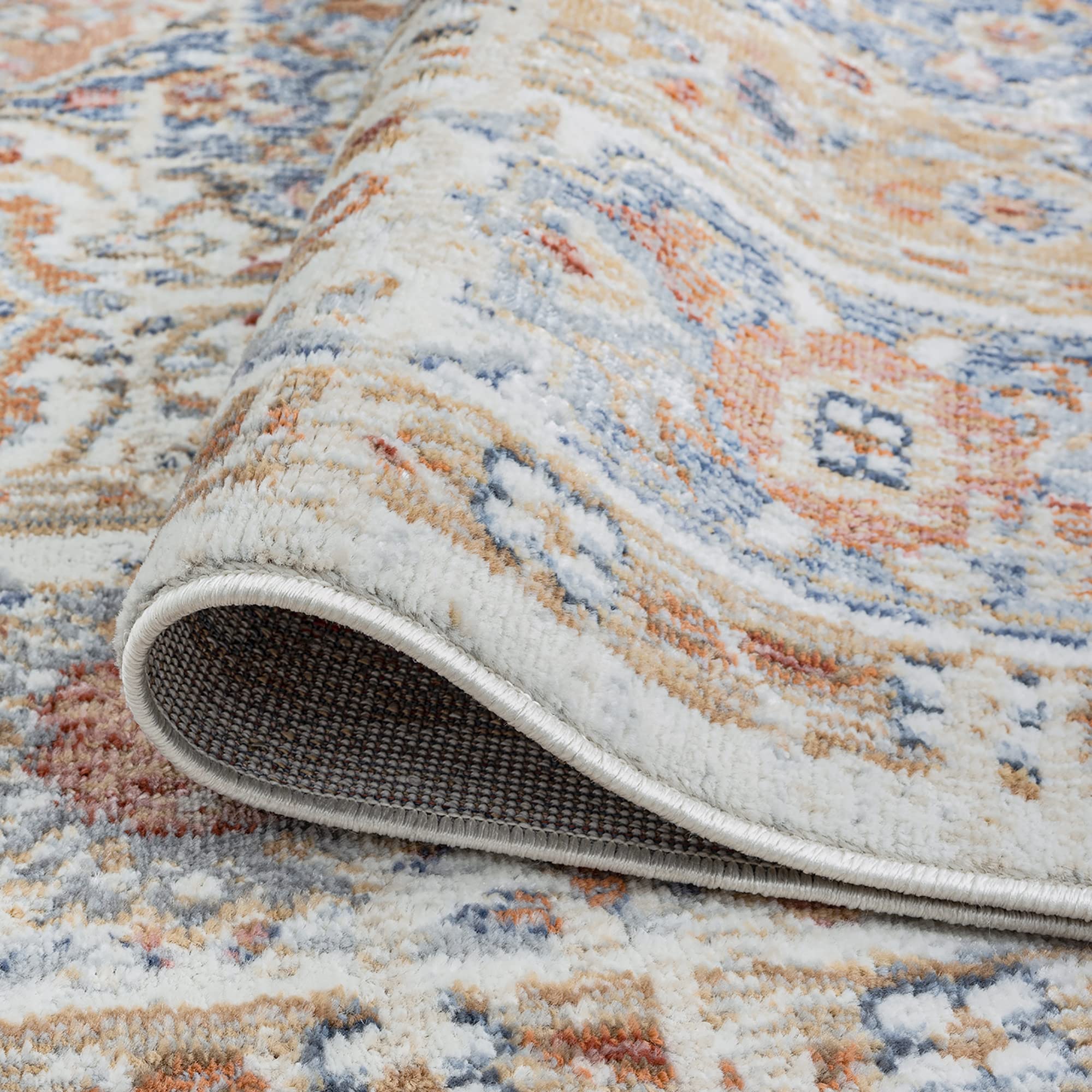 Alena Cream 5x7 Area Rug - Soft Traditional Oriental Indoor Carpet for Living Room, Bedroom, Dining Room & Entryway - Perfect for Home Decor, Family Gatherings & Cozy Spaces