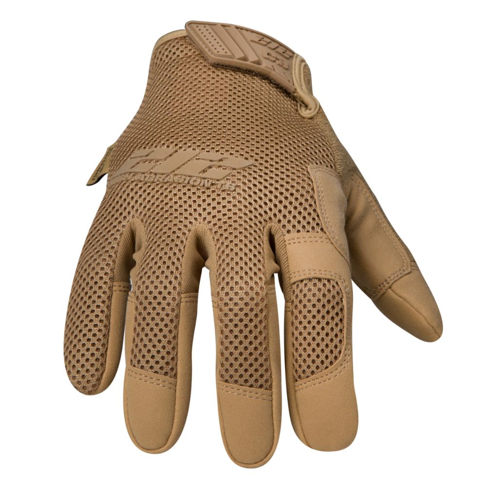 212 Performance MFXC3AM 70 008 Cut Resistant High Abrasion Air Mesh Touch Gloves (EN Level 3), Small Tan - Safety Work Gloves for Construction, Gardening & DIY Projects